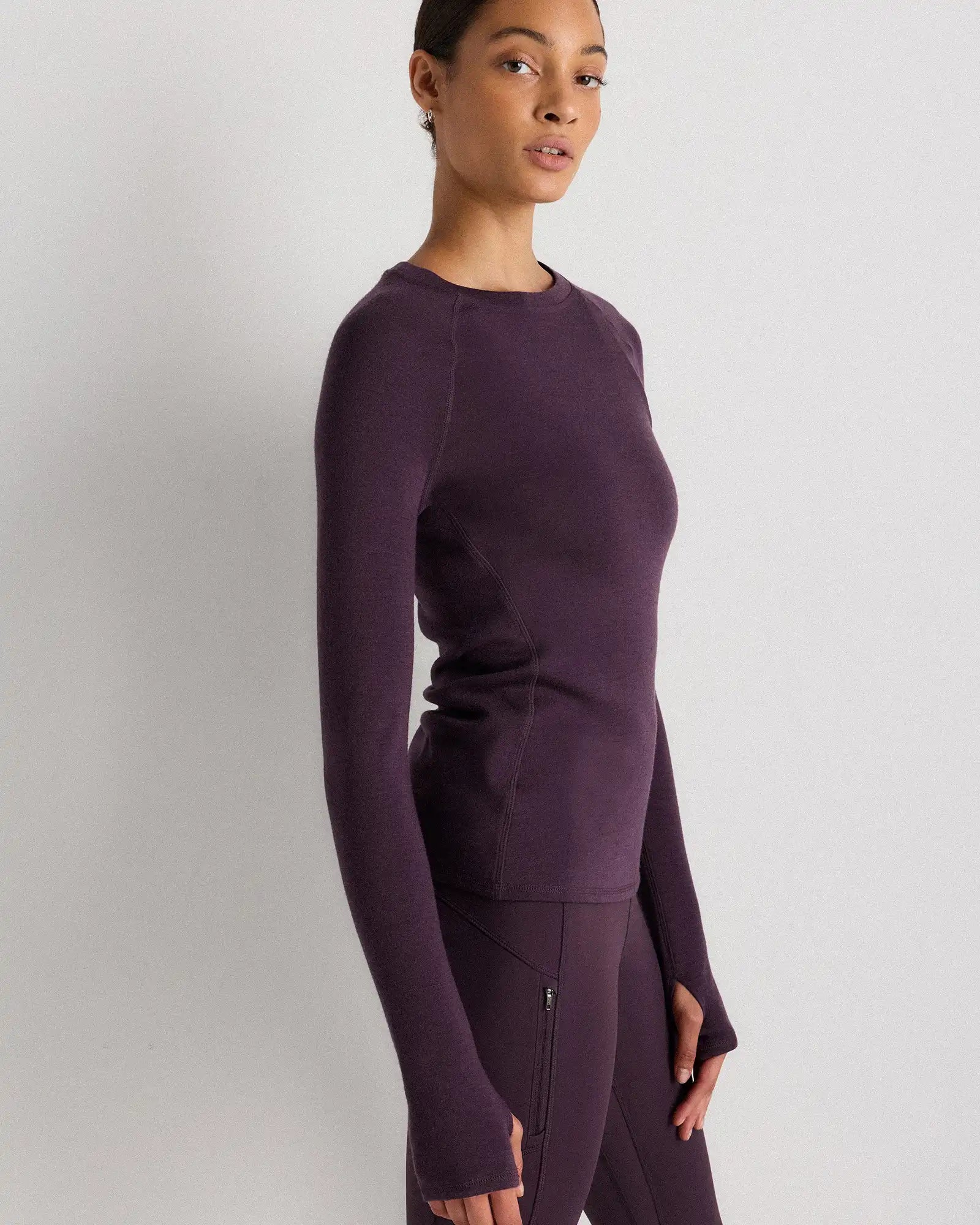 100% Merino Wool Cold Weather Base Layer Crew