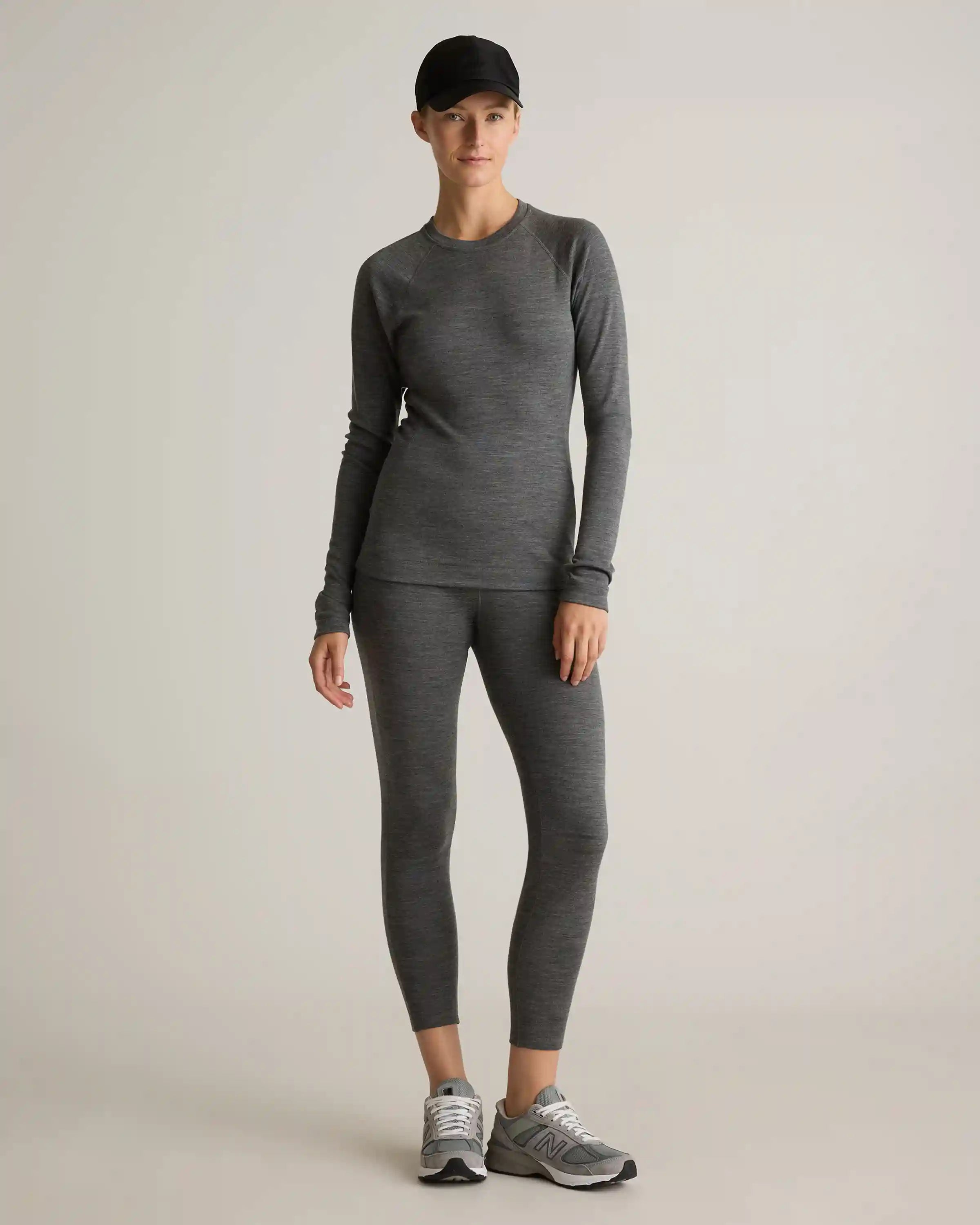 100% Merino Wool Cold Weather Base Layer Crew