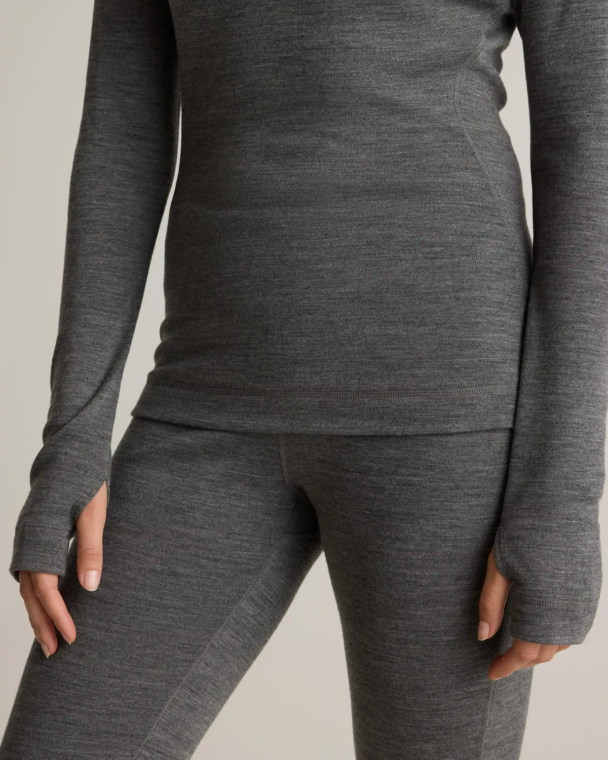 100% Merino Wool Cold Weather Base Layer Crew