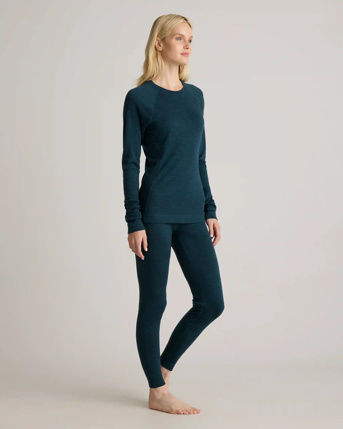 100% Merino Wool Cold Weather Base Layer 1/4 Zip