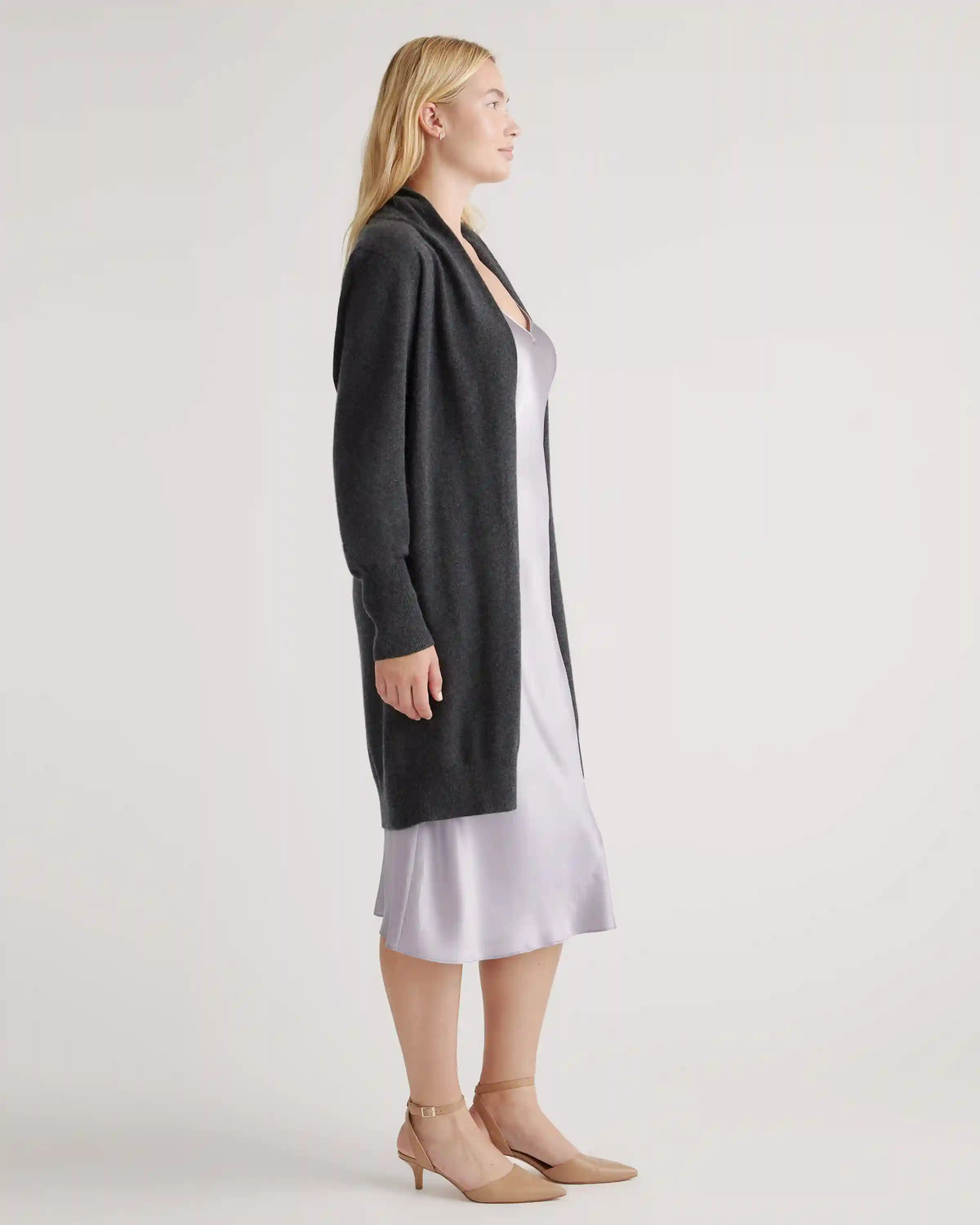 Mongolian Cashmere Duster Cardigan Sweater