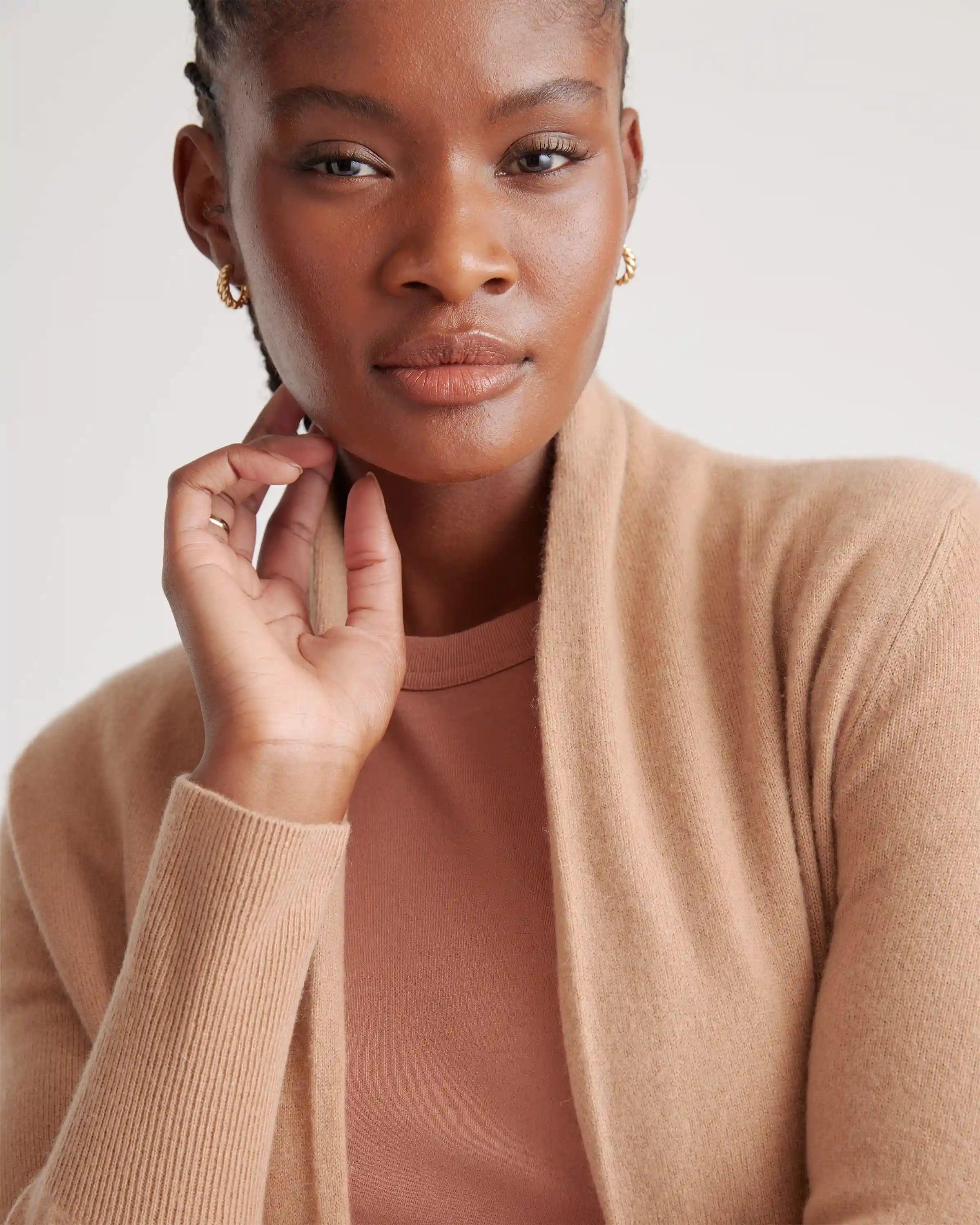 Mongolian Cashmere Duster Cardigan Sweater