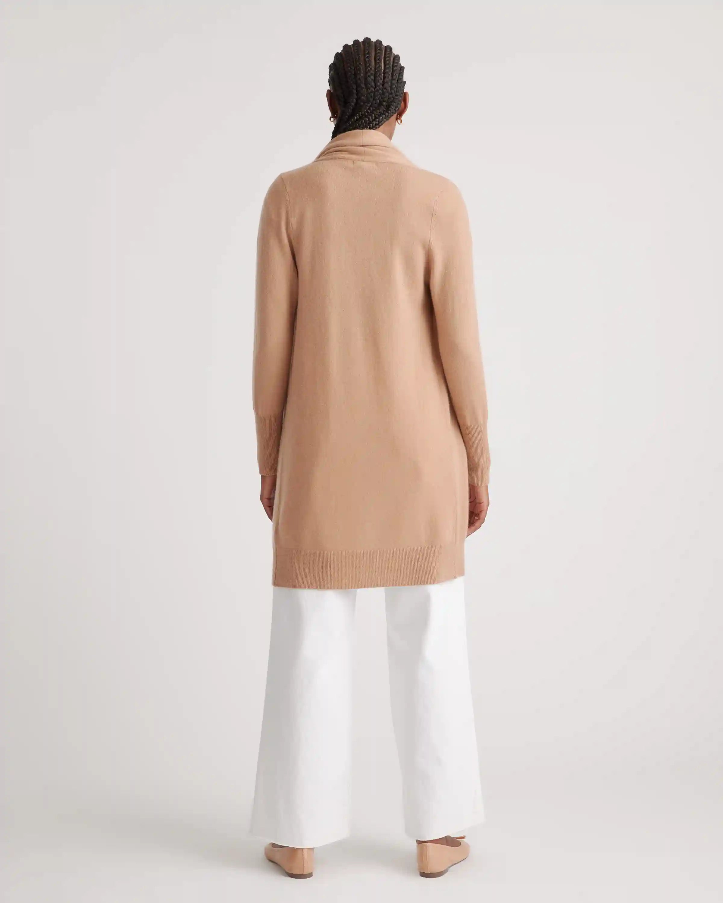 Mongolian Cashmere Duster Cardigan Sweater