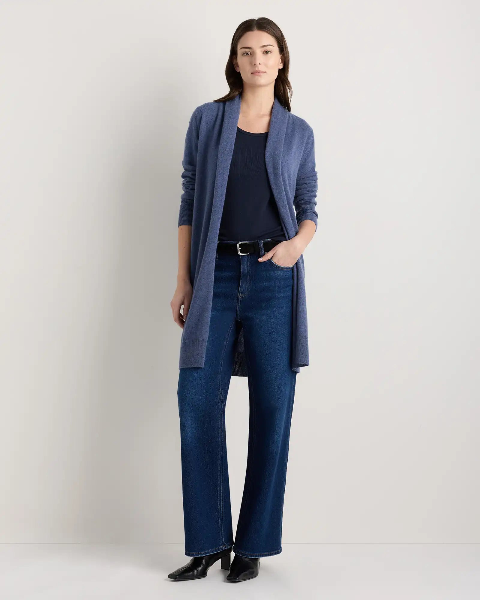 Mongolian Cashmere Duster Cardigan Sweater