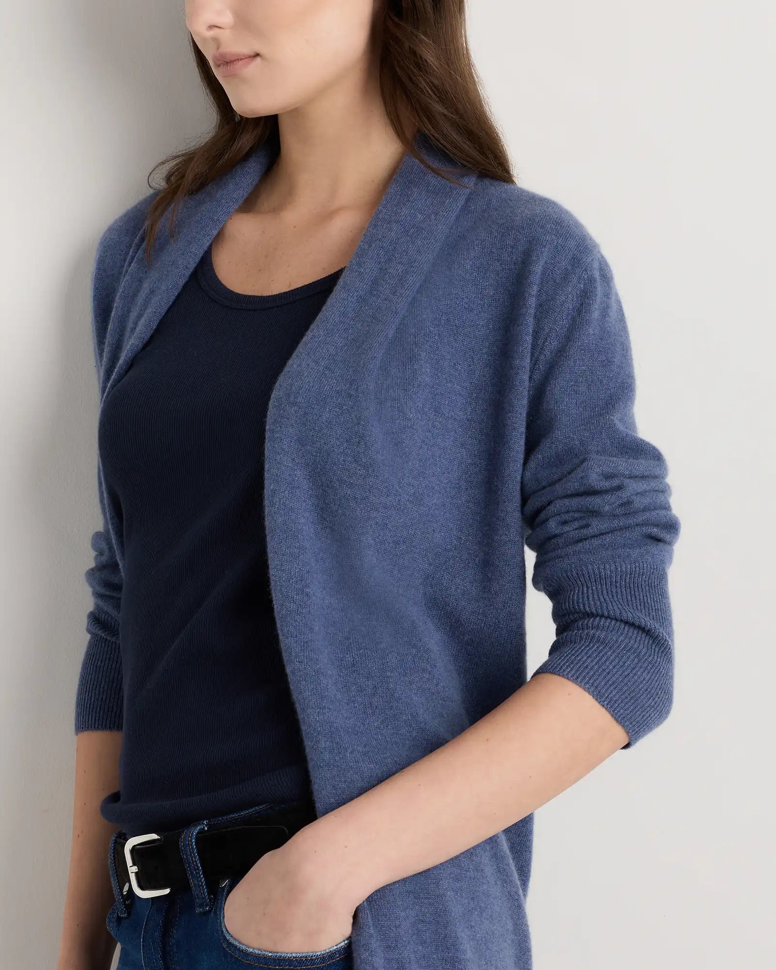 Mongolian Cashmere Duster Cardigan Sweater