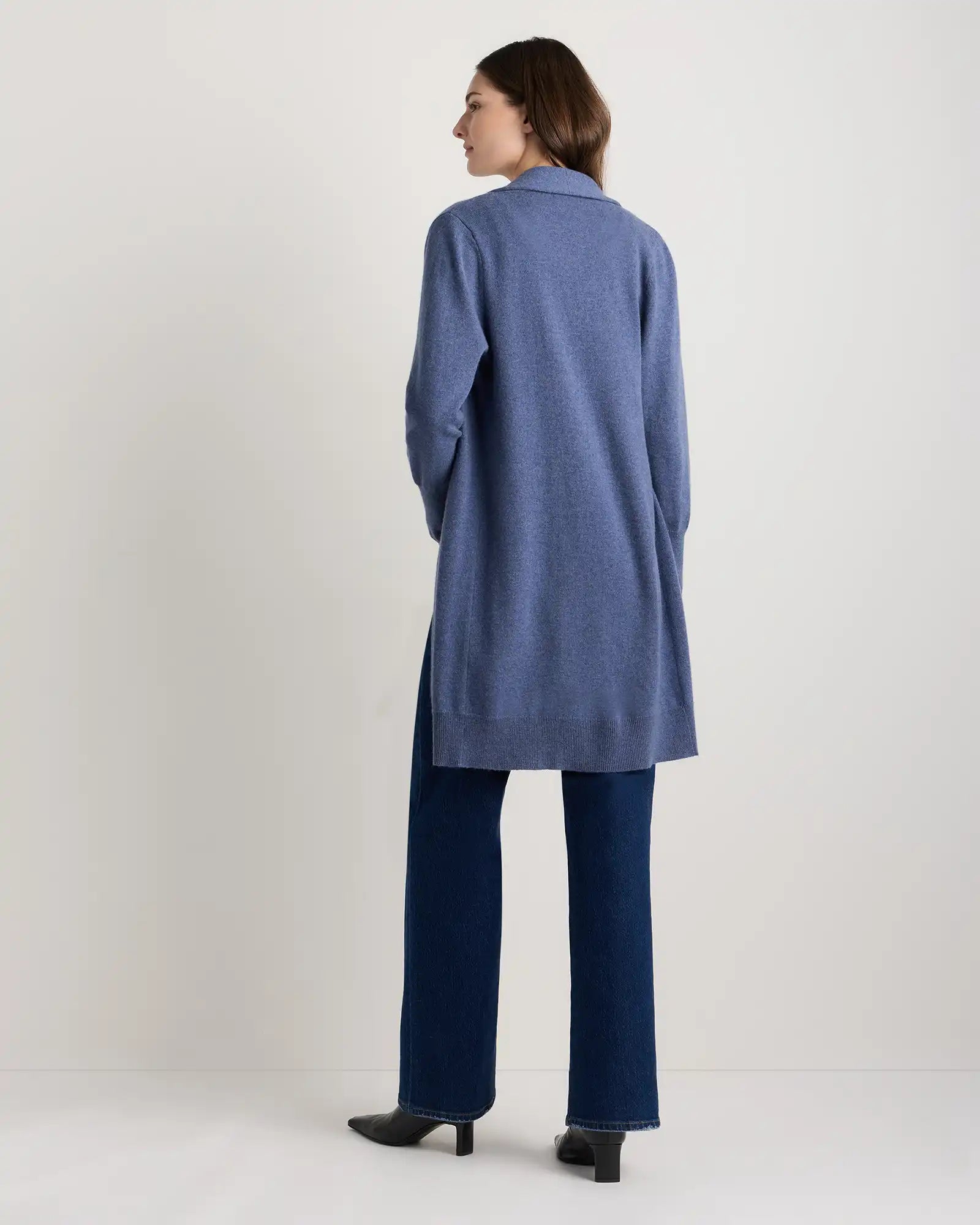 Mongolian Cashmere Duster Cardigan Sweater