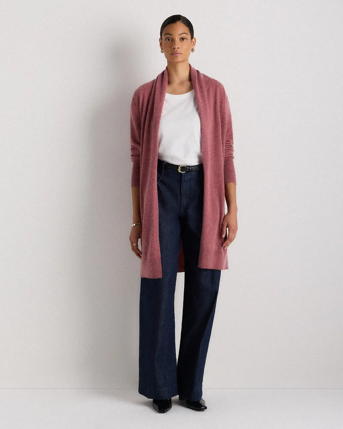 Mongolian Cashmere Duster Cardigan Sweater