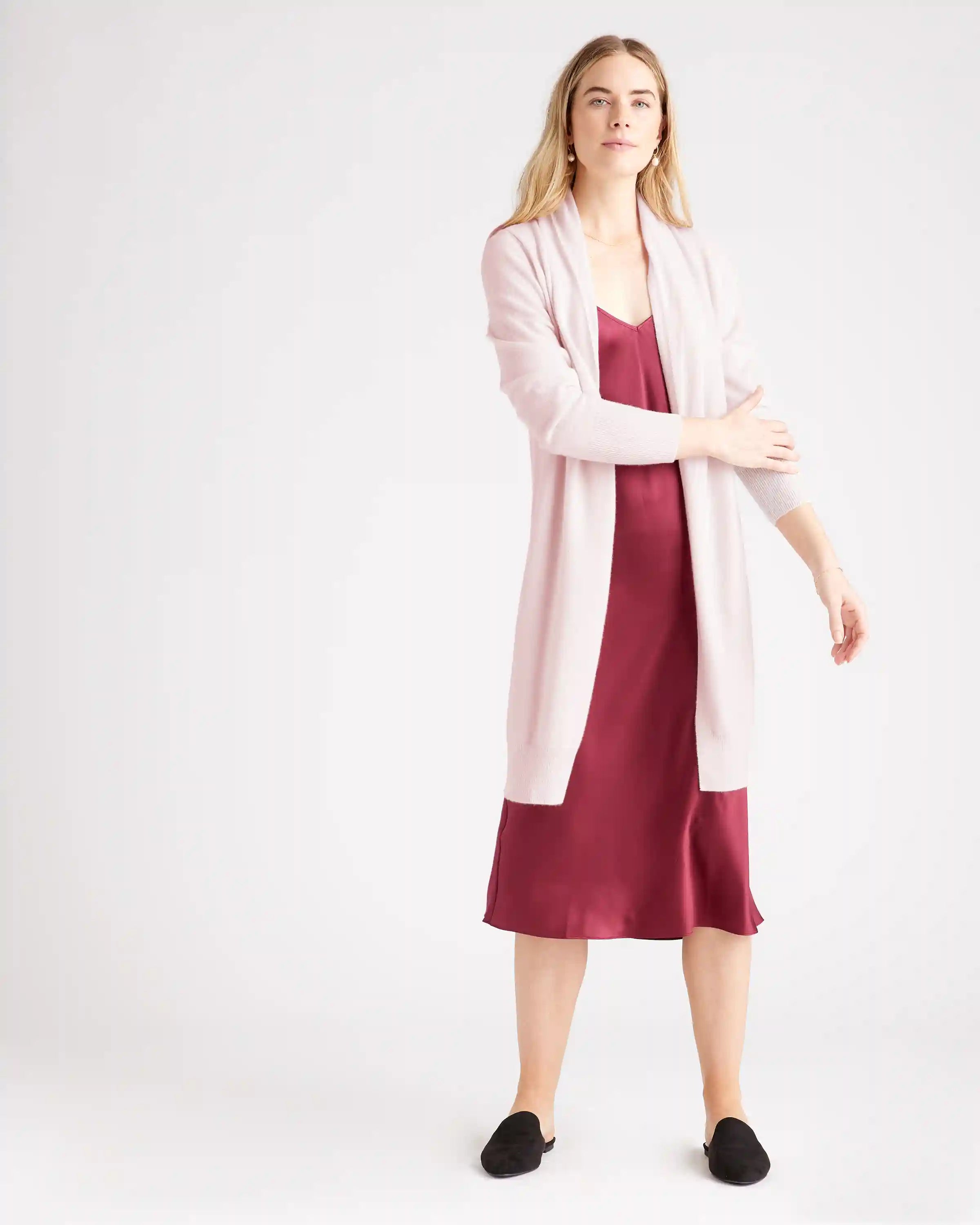 Mongolian Cashmere Duster Cardigan Sweater