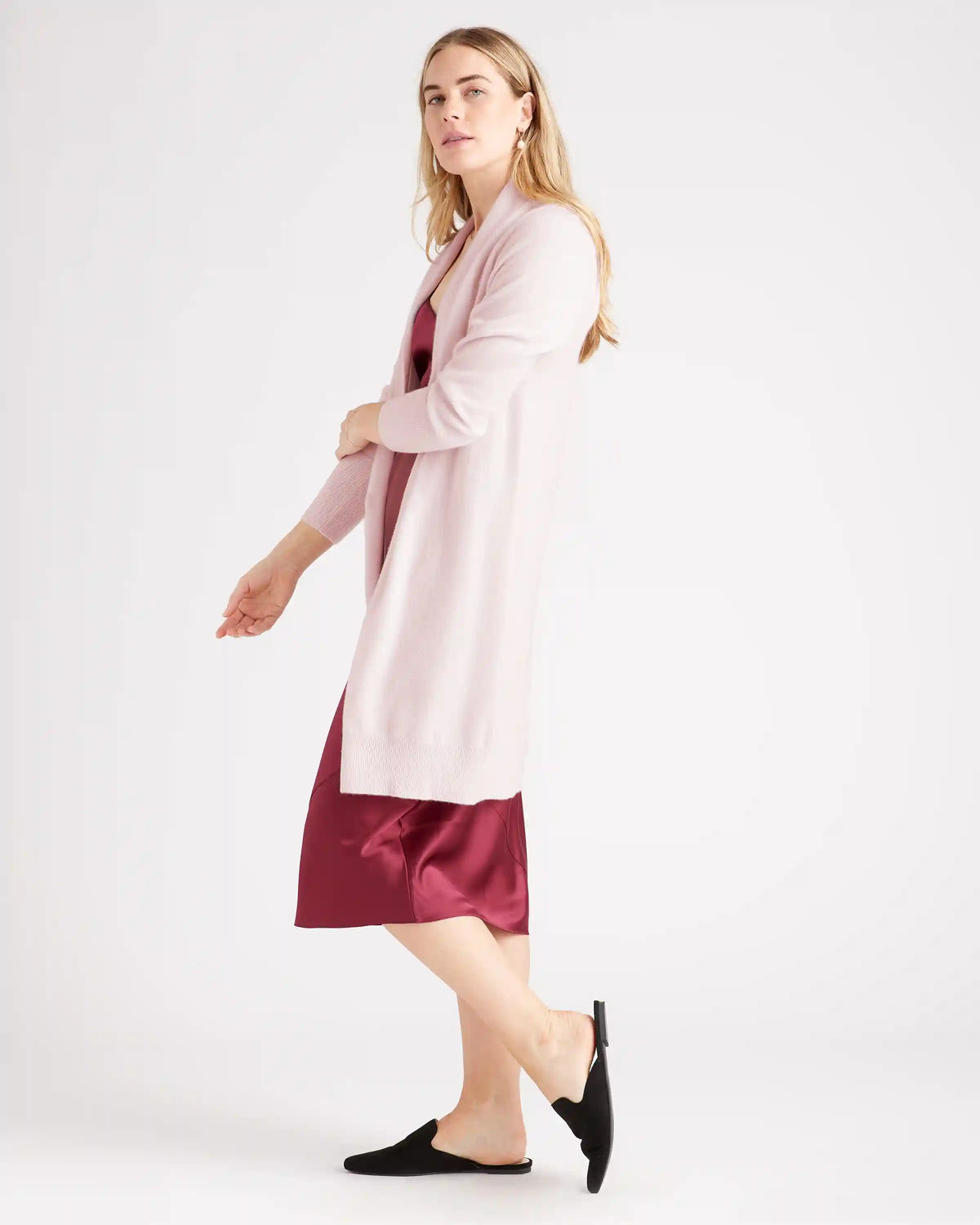 Mongolian Cashmere Duster Cardigan Sweater