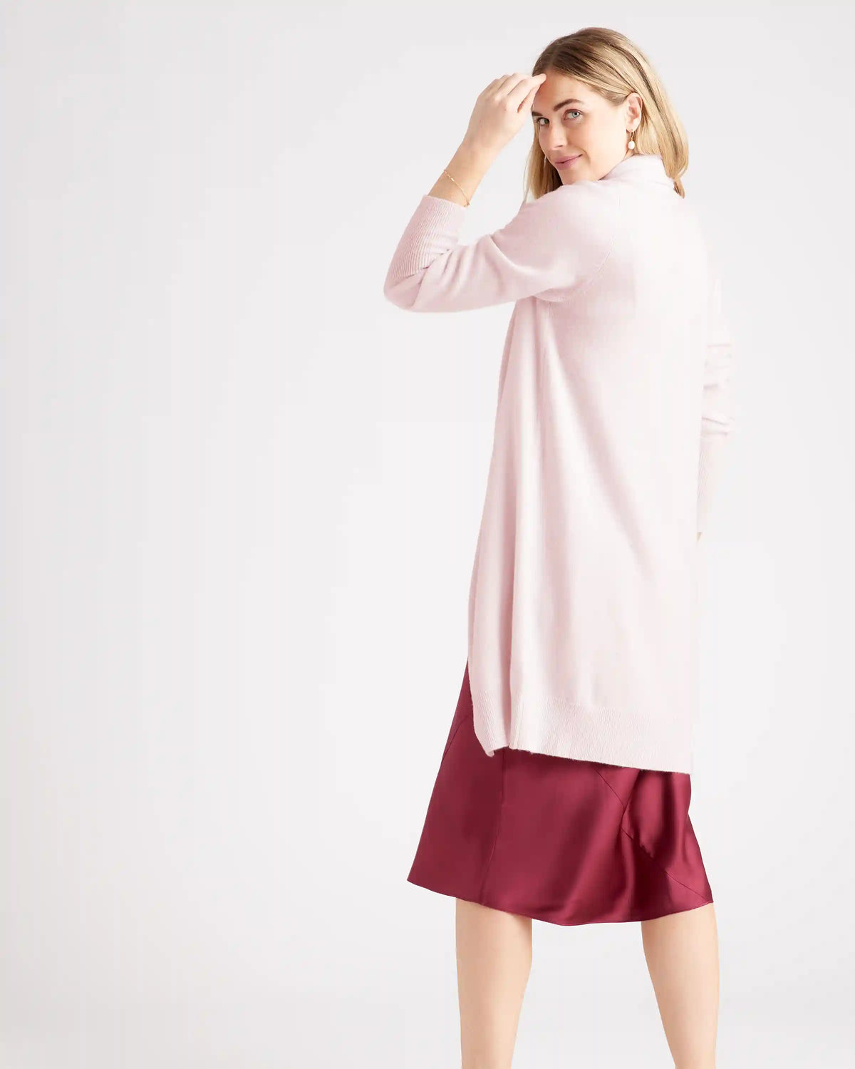 Mongolian Cashmere Duster Cardigan Sweater