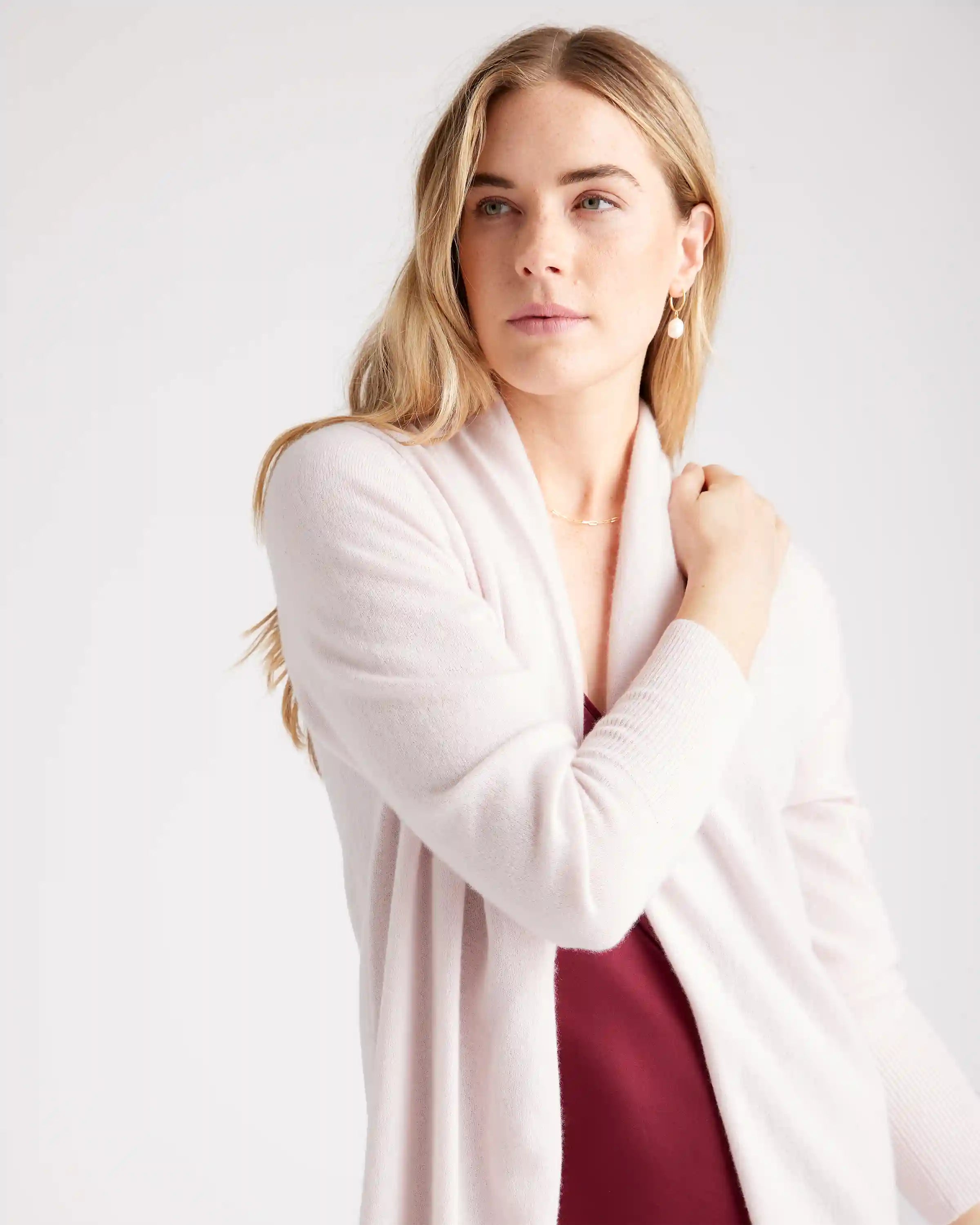 Mongolian Cashmere Duster Cardigan Sweater