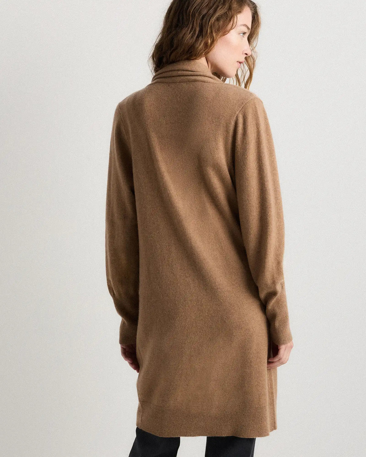 Mongolian Cashmere Duster Cardigan Sweater
