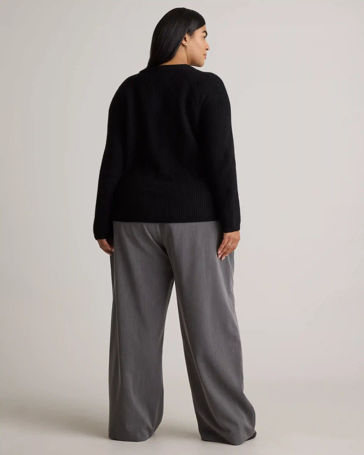 Mongolian Cashmere Fisherman Crewneck Sweater