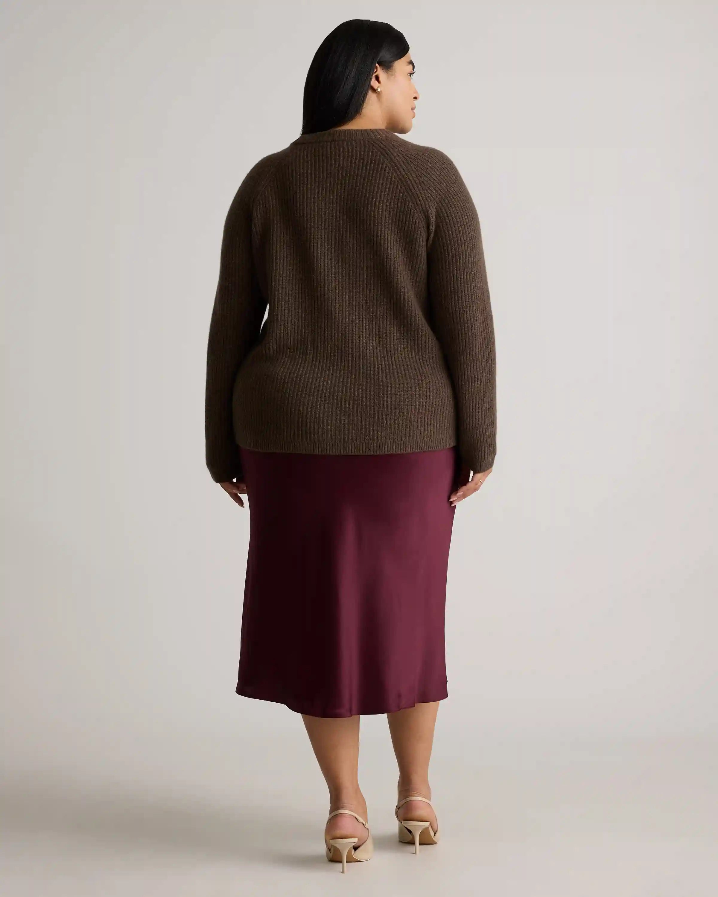 Mongolian Cashmere Fisherman Crewneck Sweater