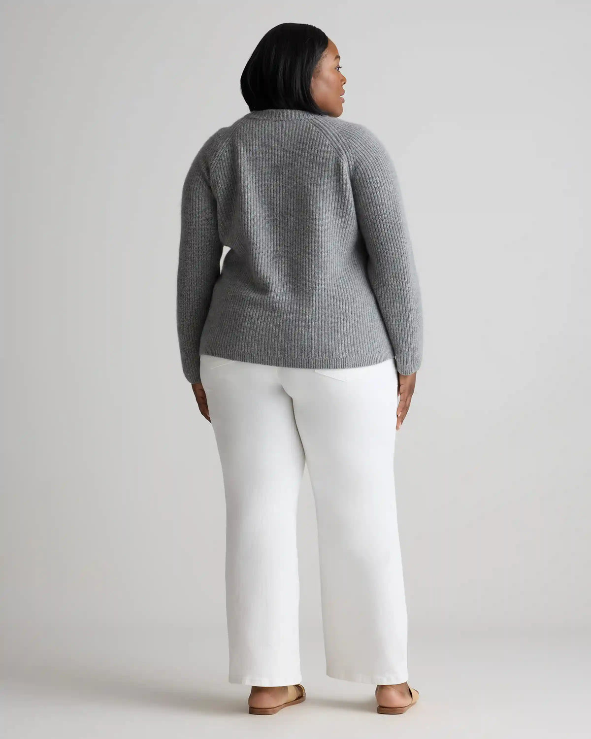 Mongolian Cashmere Fisherman Crewneck Sweater