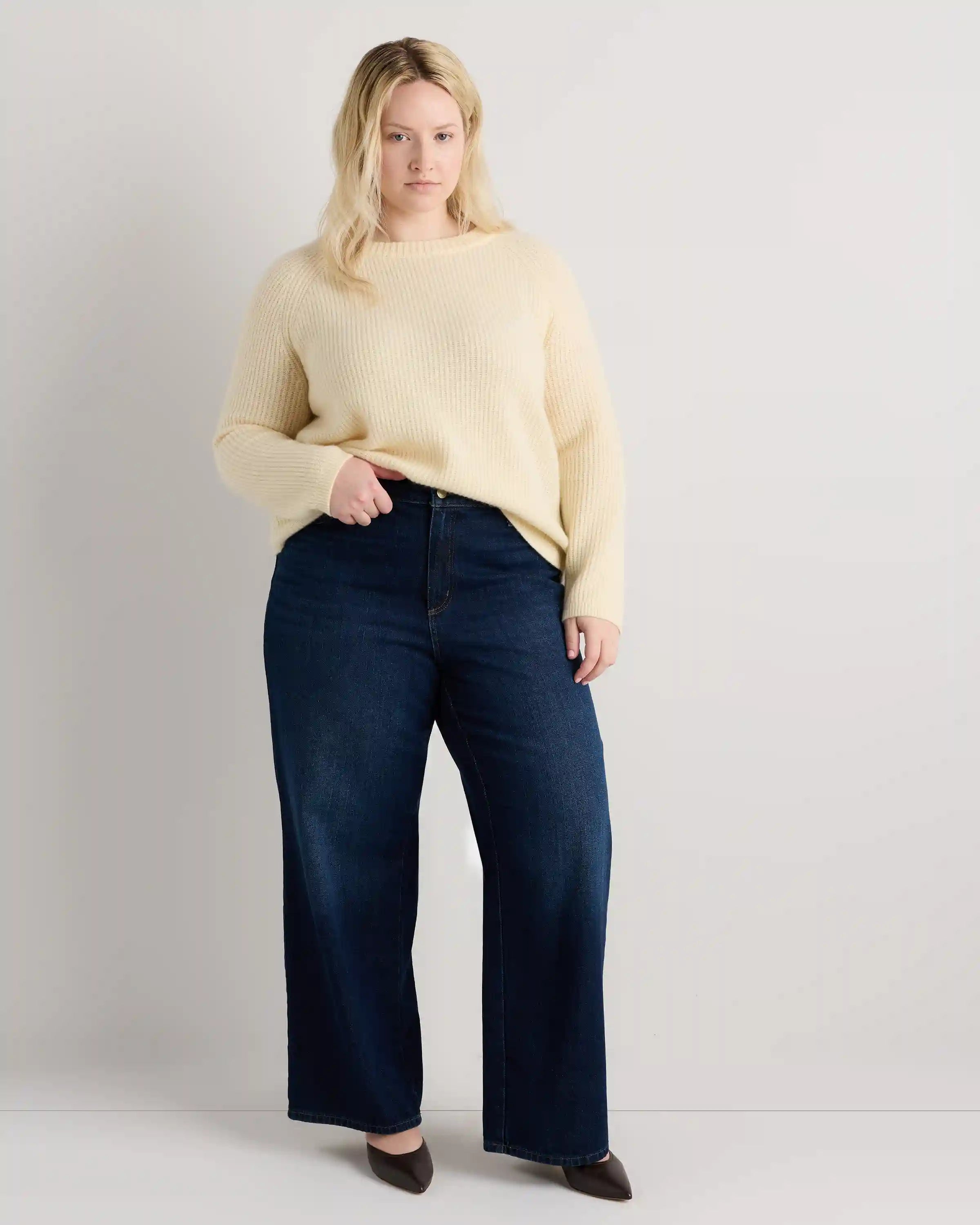 Mongolian Cashmere Fisherman Crewneck Sweater