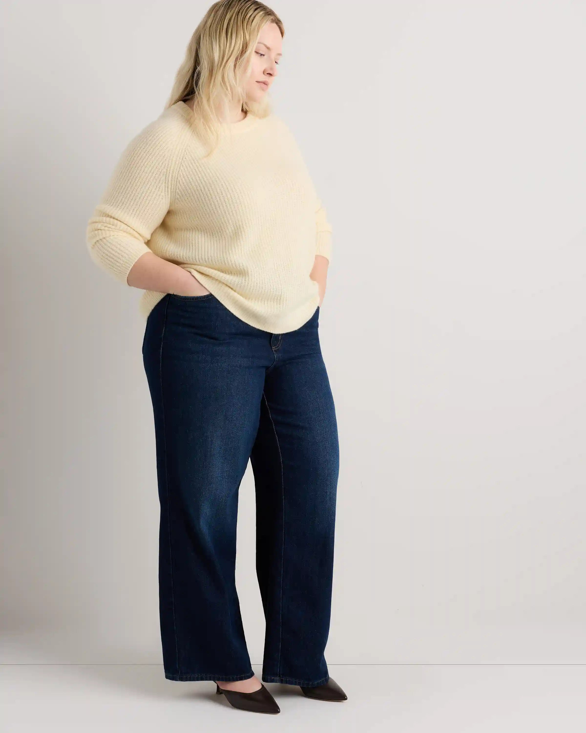 Mongolian Cashmere Fisherman Crewneck Sweater