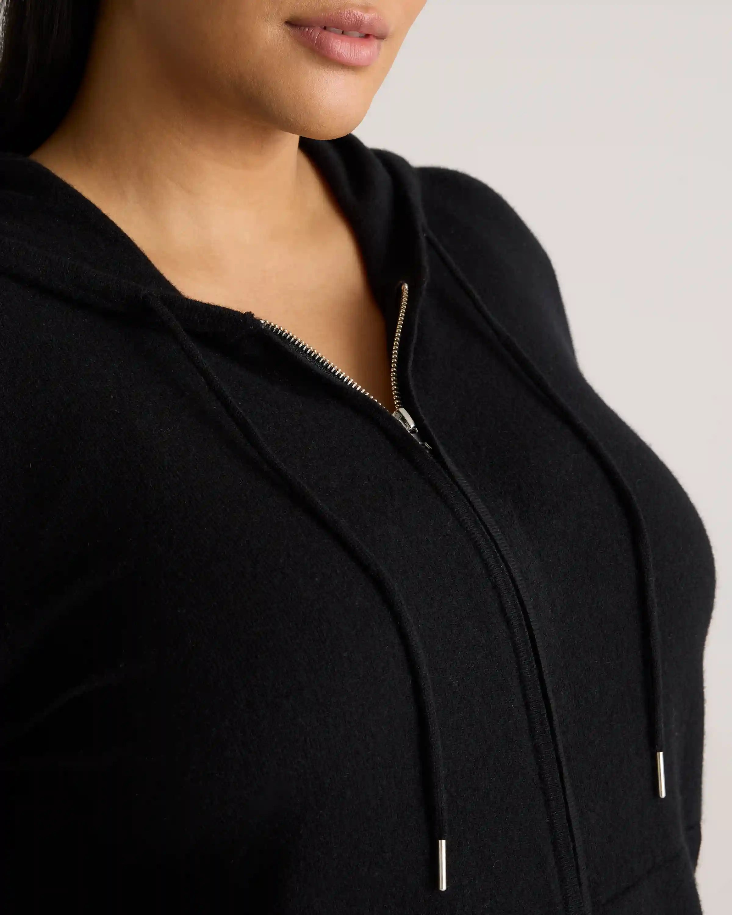 Mongolian Cashmere Full-Zip Hoodie