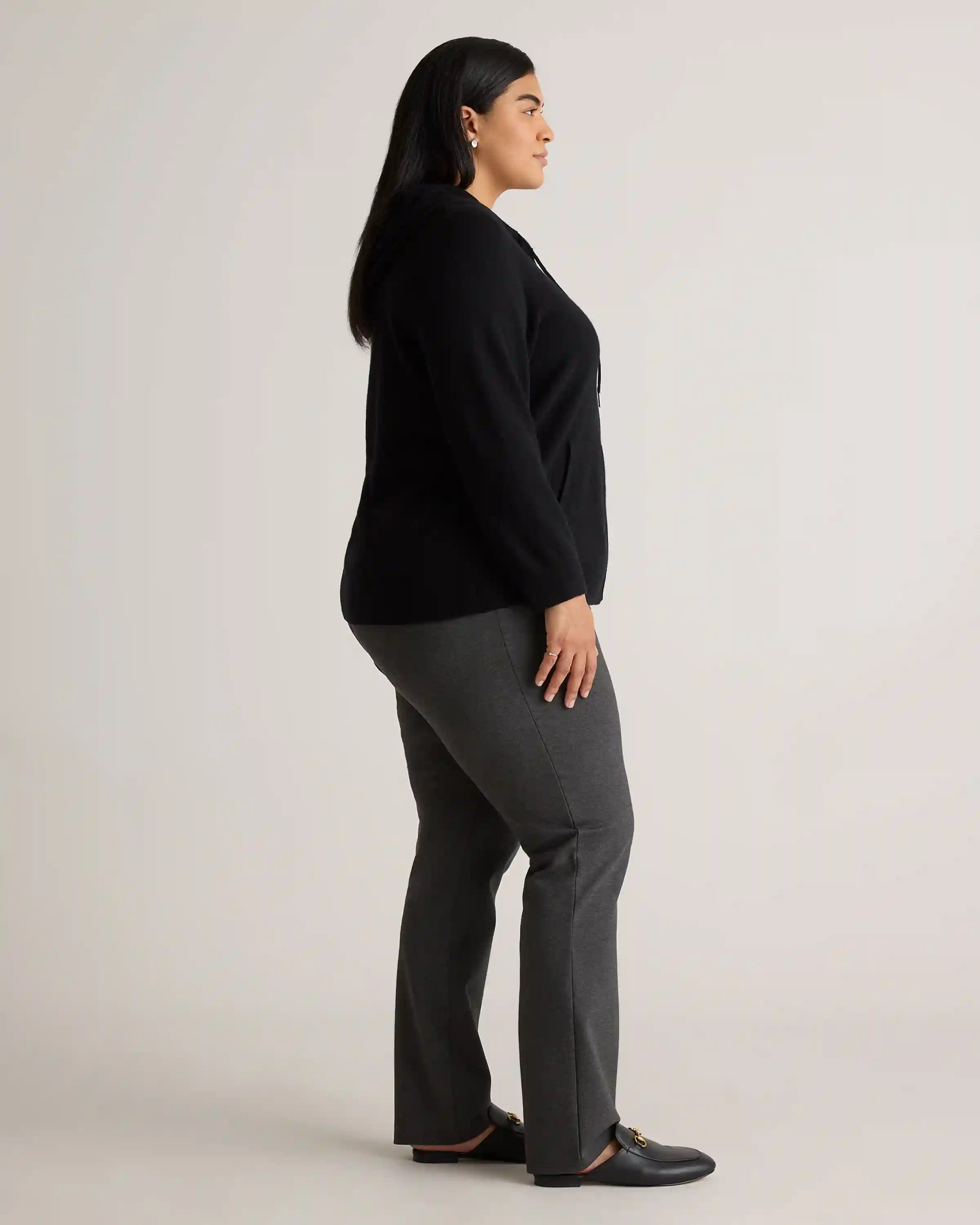 Mongolian Cashmere Full-Zip Hoodie
