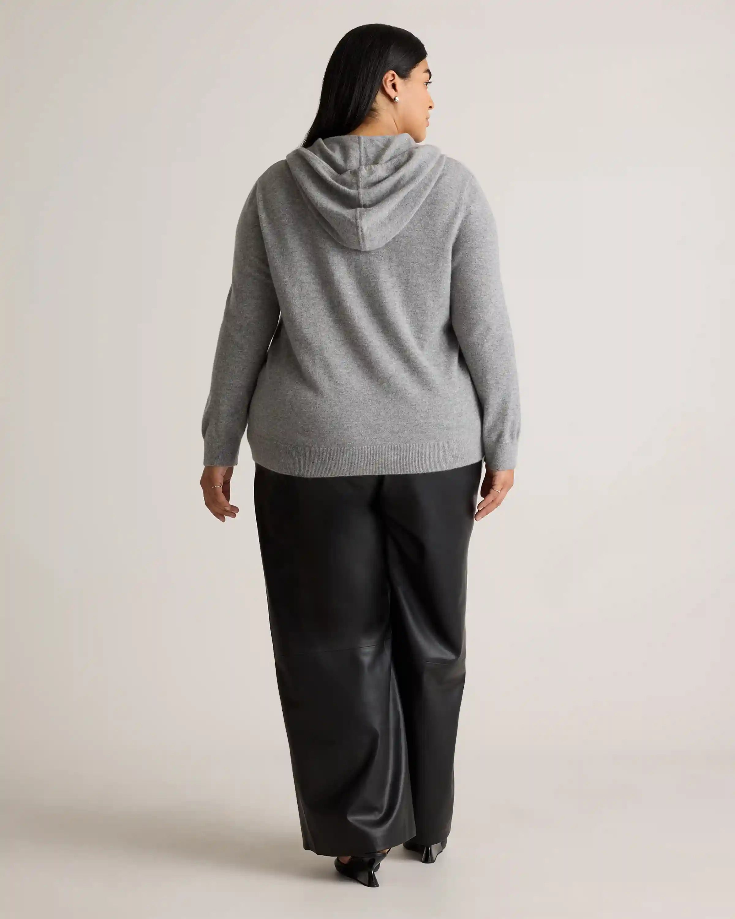 Mongolian Cashmere Full-Zip Hoodie