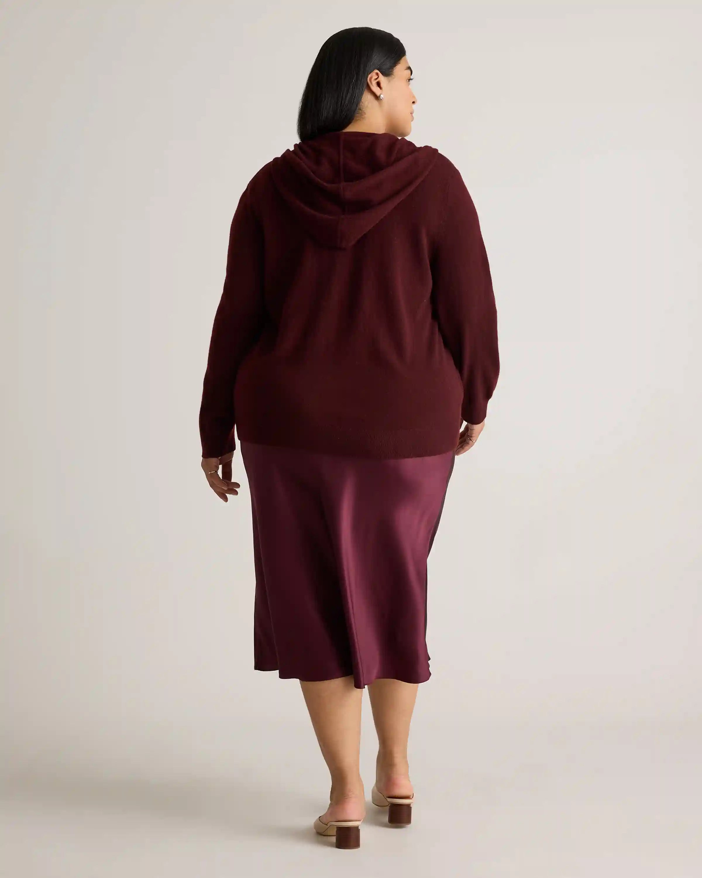 Mongolian Cashmere Full-Zip Hoodie