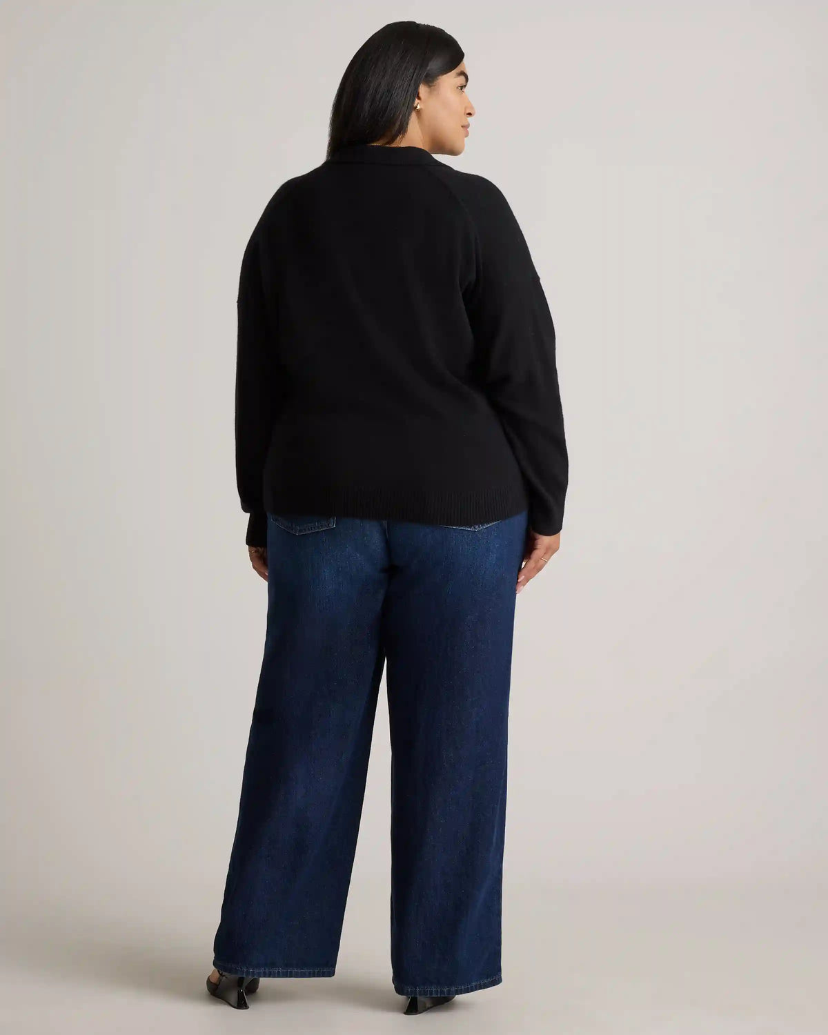 Mongolian Cashmere Polo Sweater