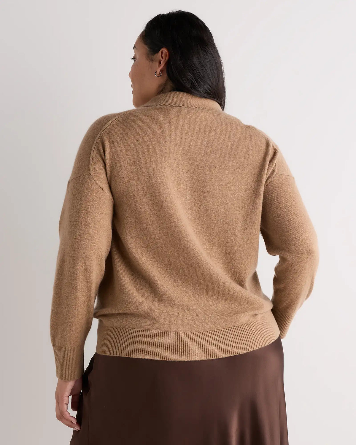 Mongolian Cashmere Polo Sweater