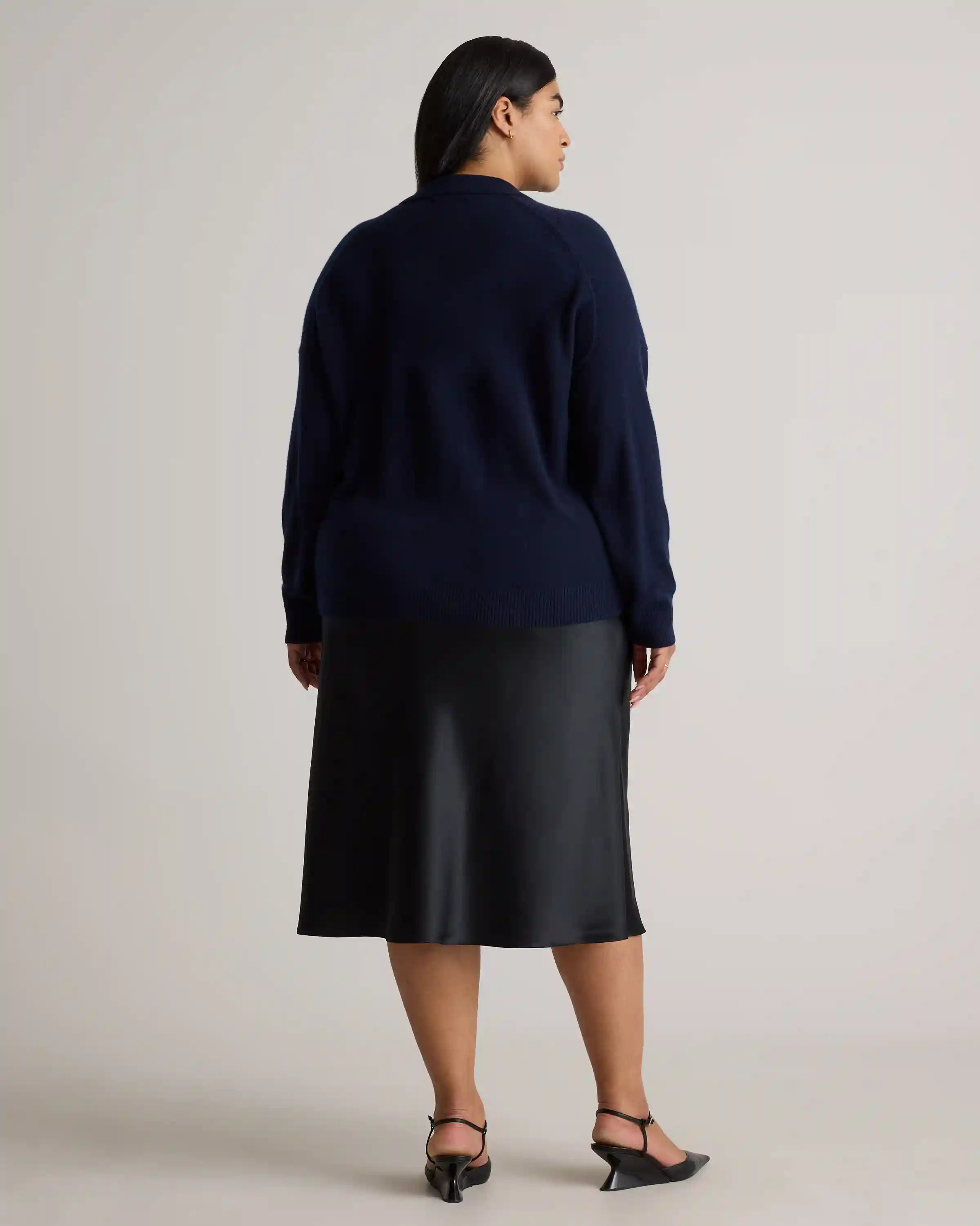 Mongolian Cashmere Polo Sweater