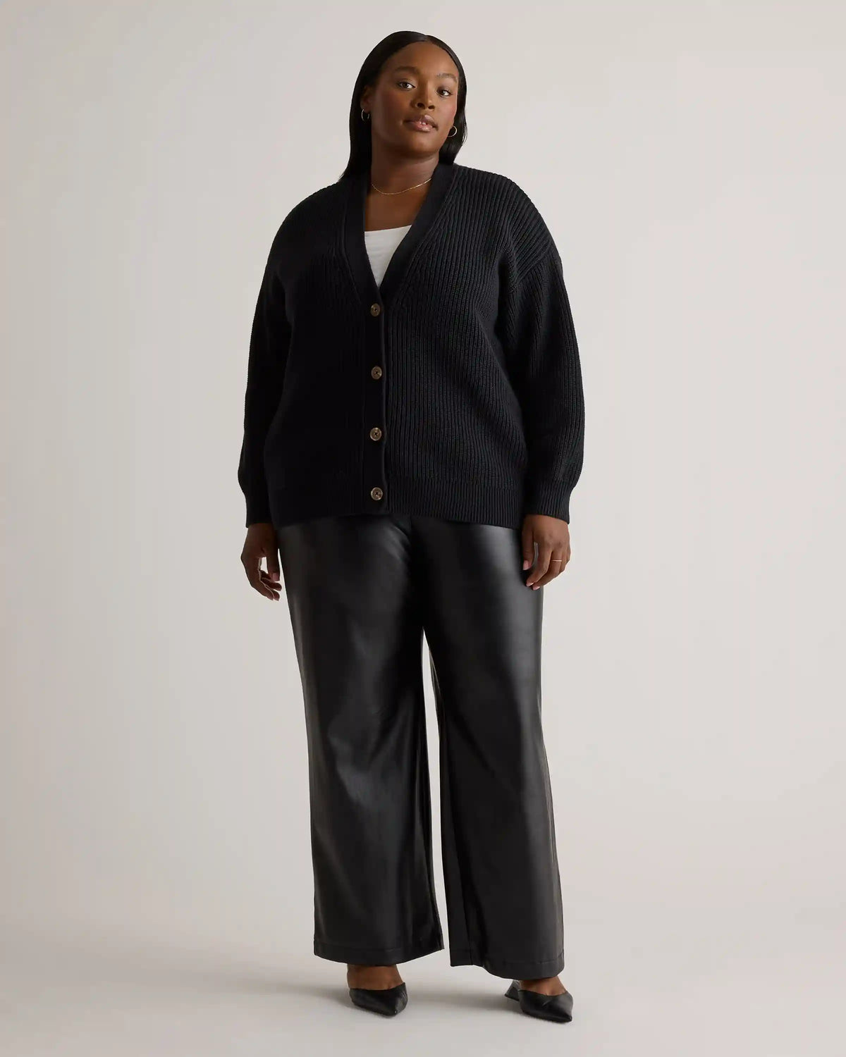 100% Organic Cotton Oversized Boyfriend Cardigan