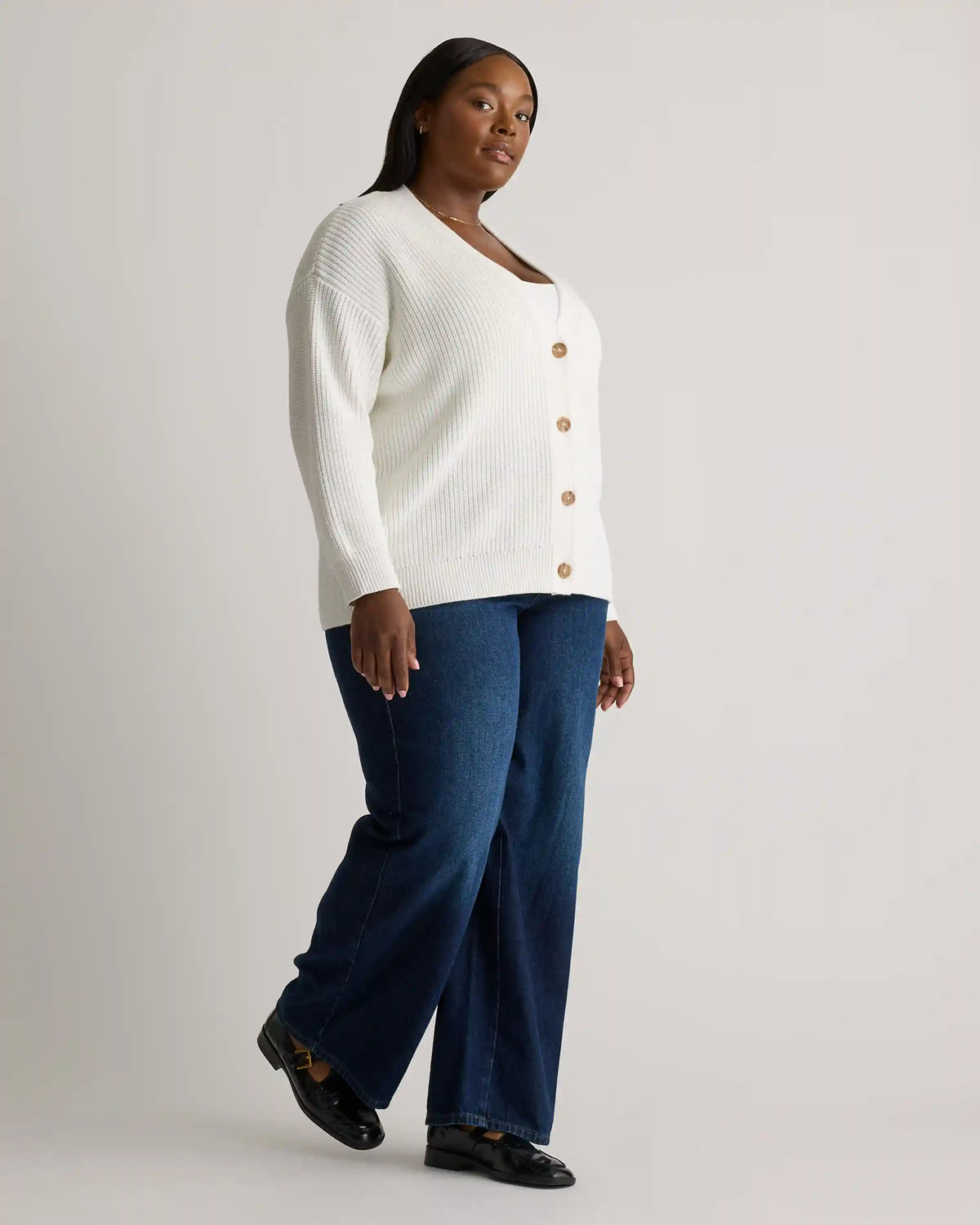 100% Organic Cotton Oversized Boyfriend Cardigan