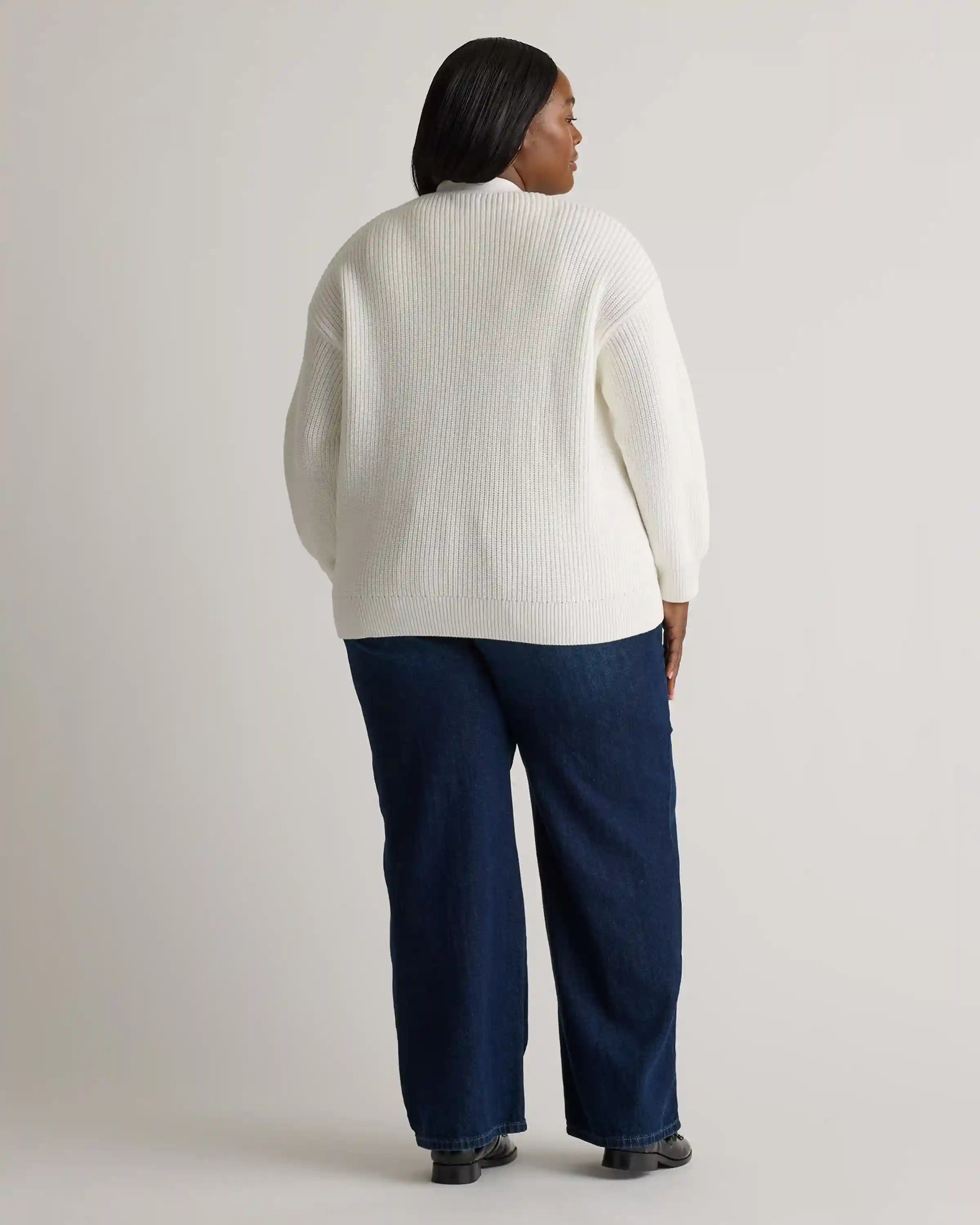 100% Organic Cotton Oversized Boyfriend Cardigan