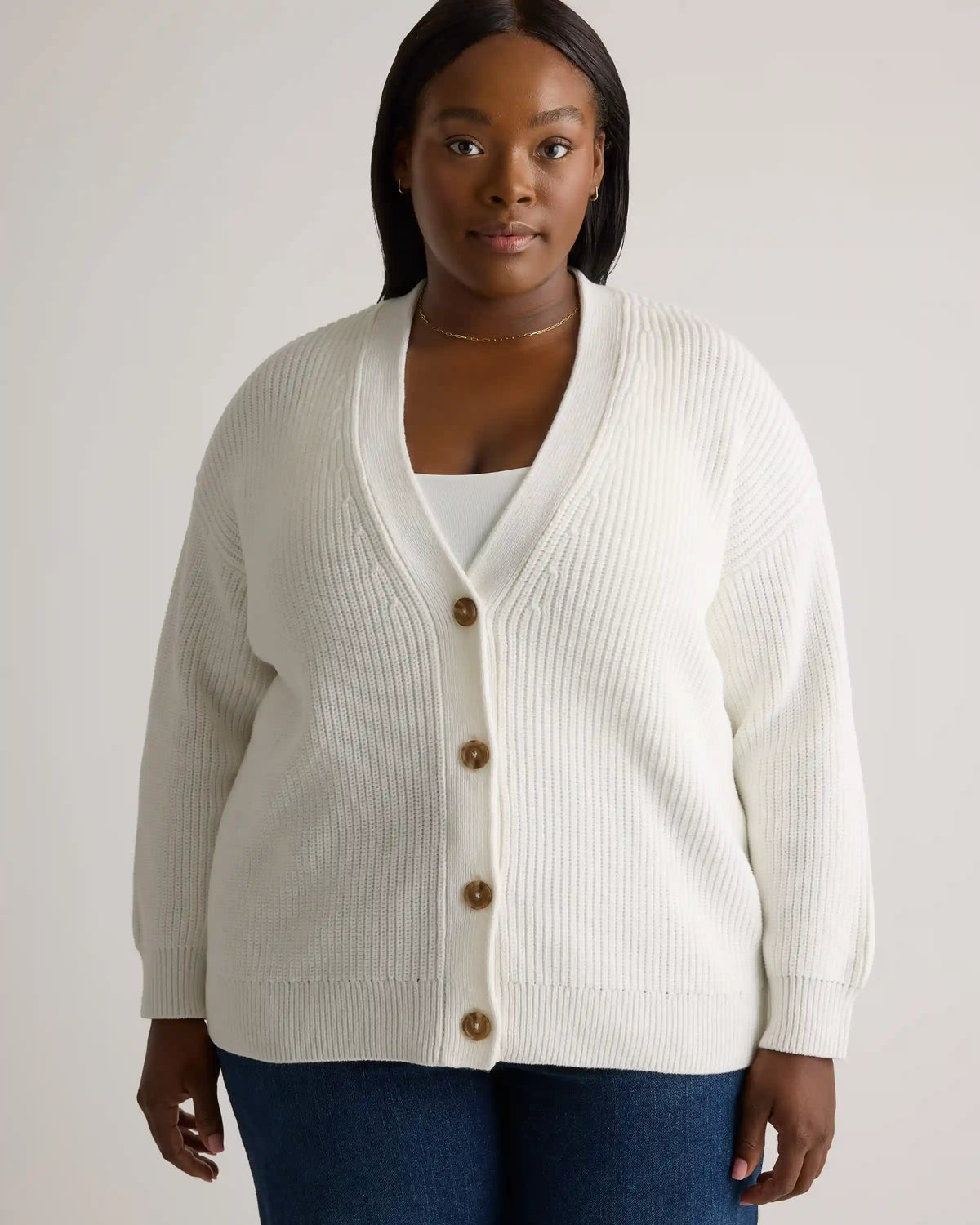 100% Organic Cotton Oversized Boyfriend Cardigan