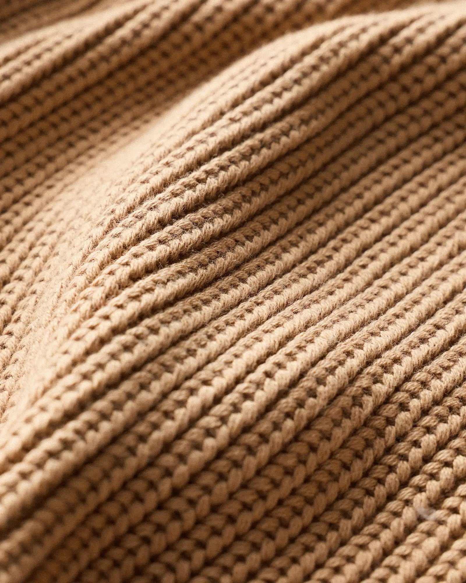100% Organic Cotton Fisherman V-Neck Sweater