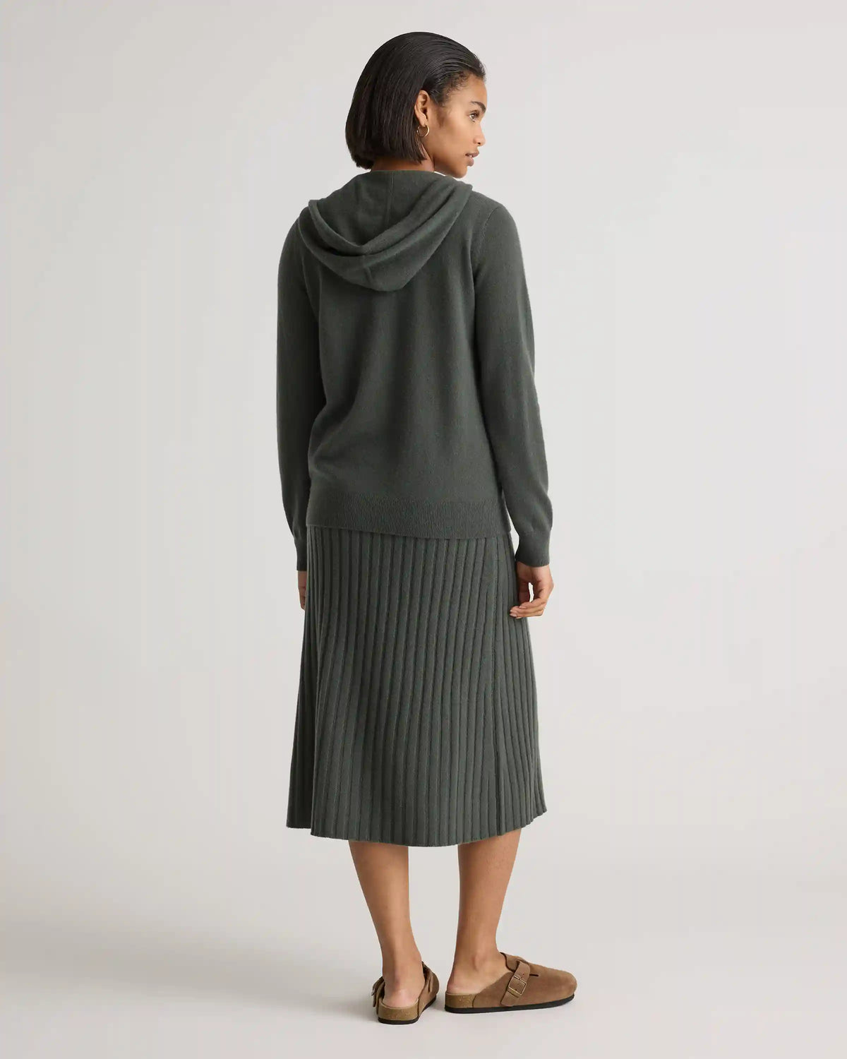 Mongolian Cashmere Full-Zip Hoodie