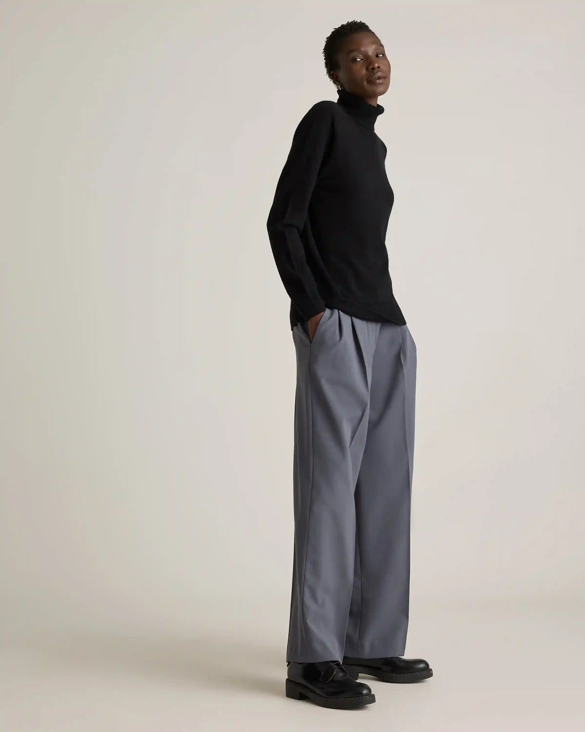 Mongolian Cashmere Turtleneck Sweater