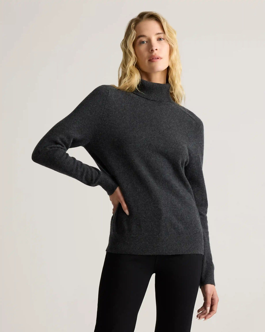 Mongolian Cashmere Turtleneck Sweater