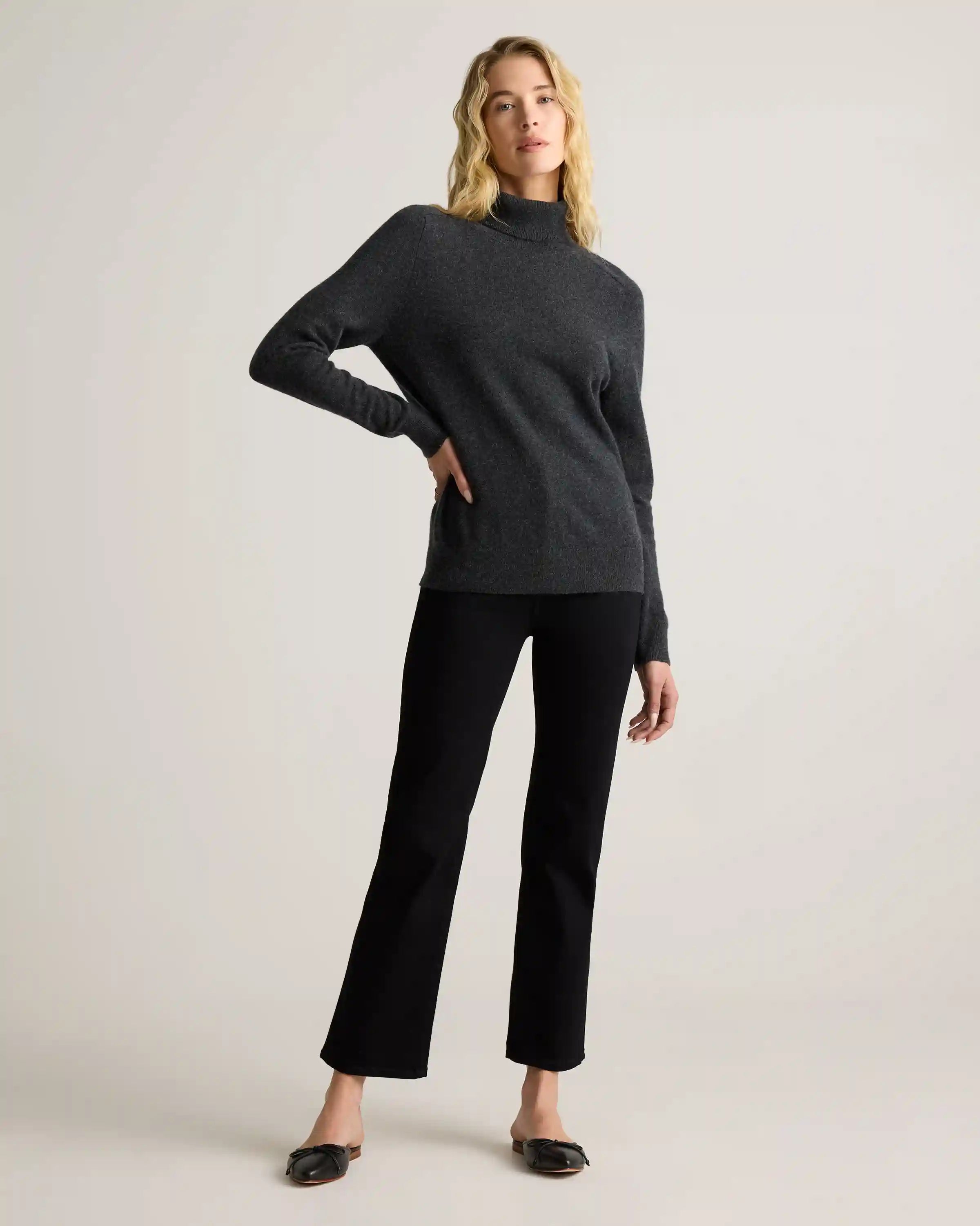 Mongolian Cashmere Turtleneck Sweater
