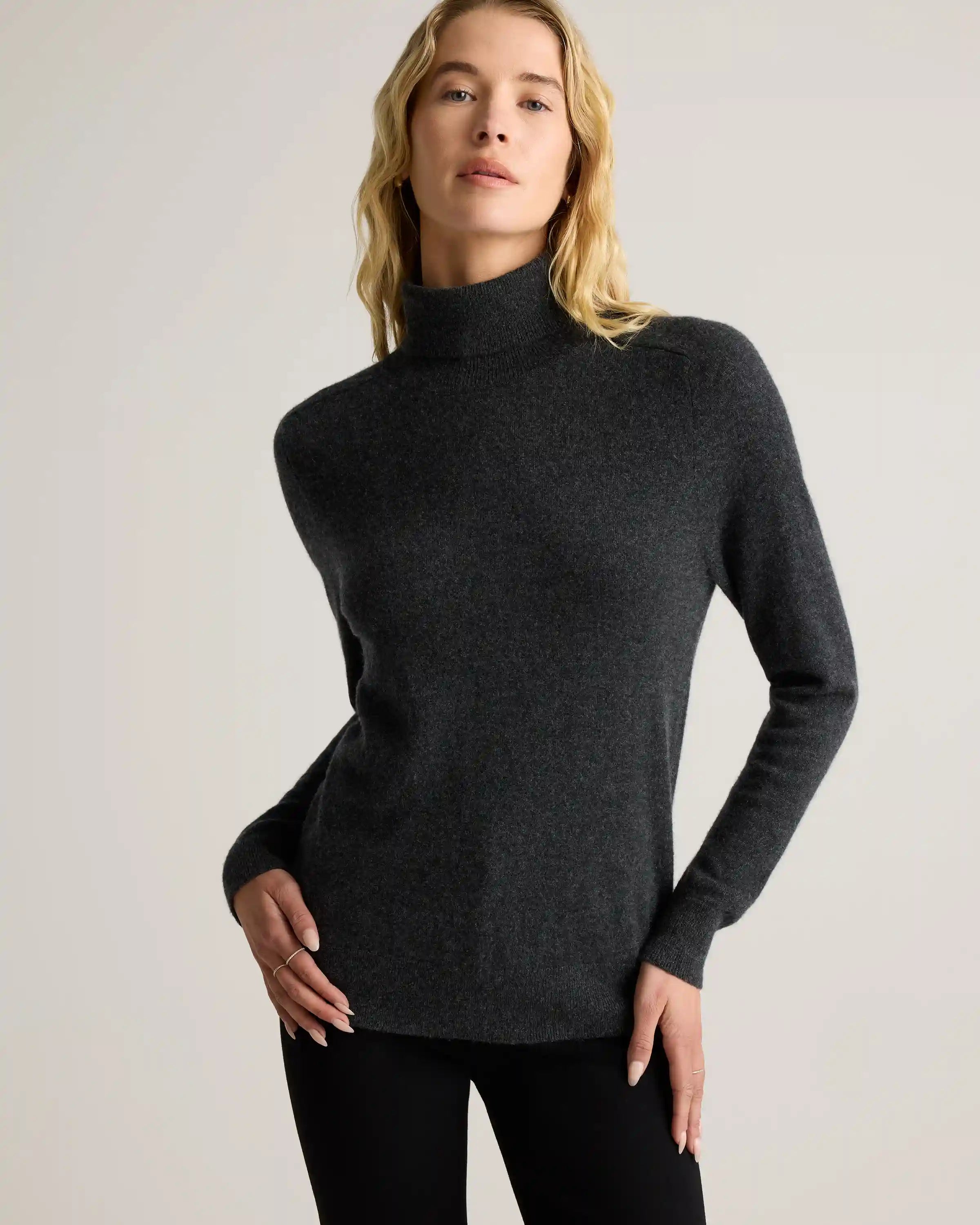 Mongolian Cashmere Turtleneck Sweater