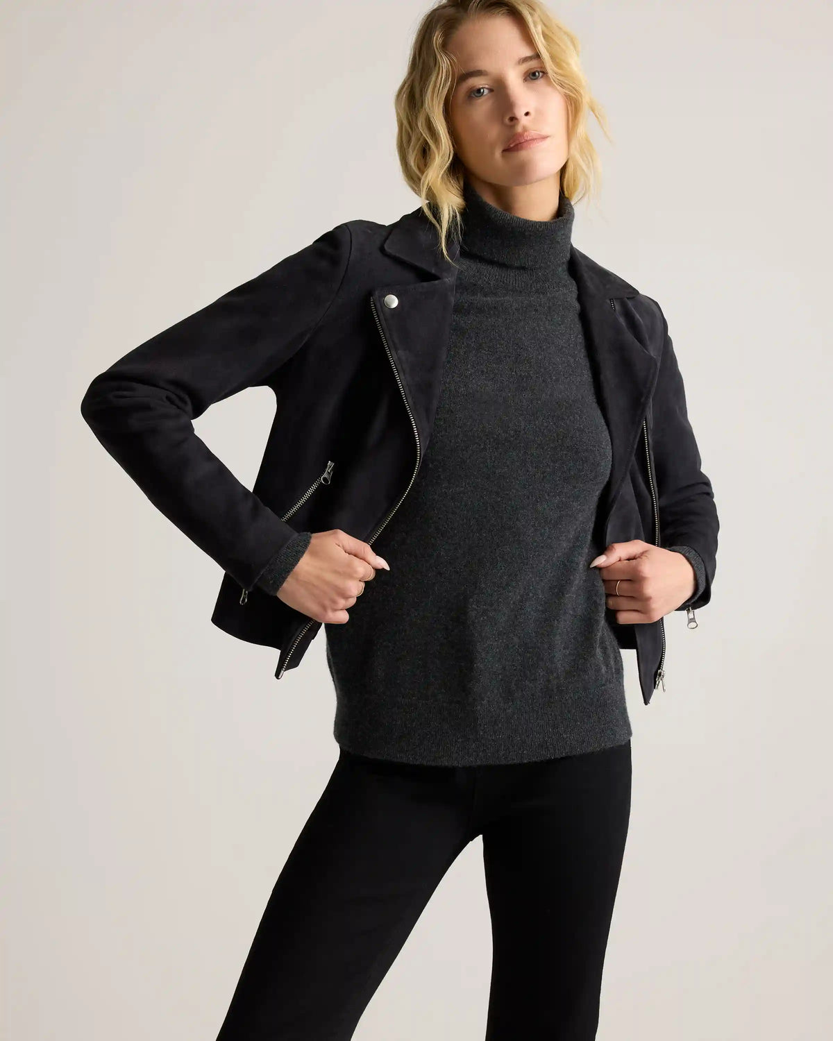Mongolian Cashmere Turtleneck Sweater