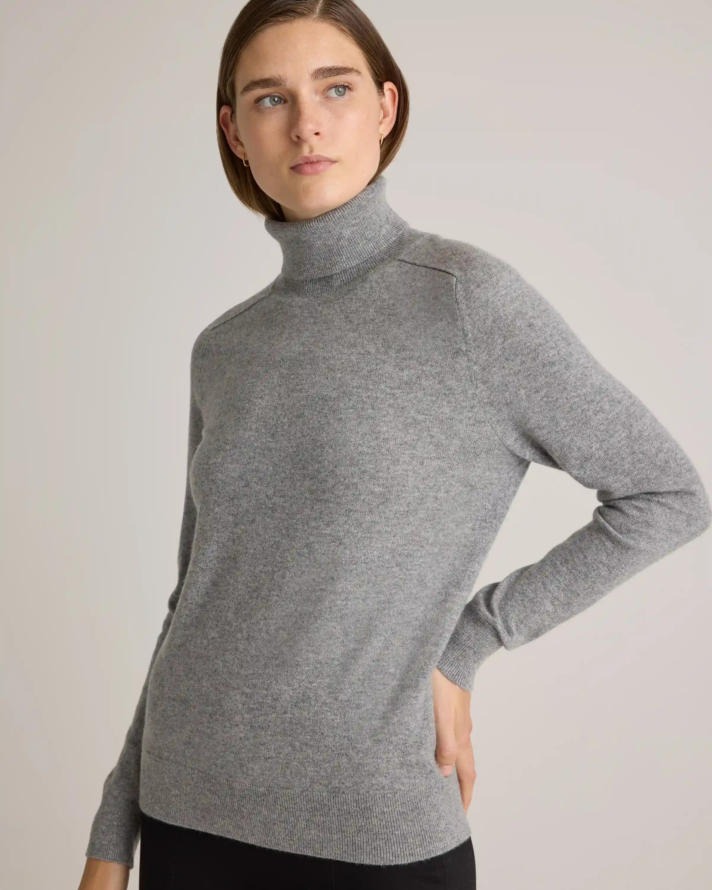 Mongolian Cashmere Turtleneck Sweater