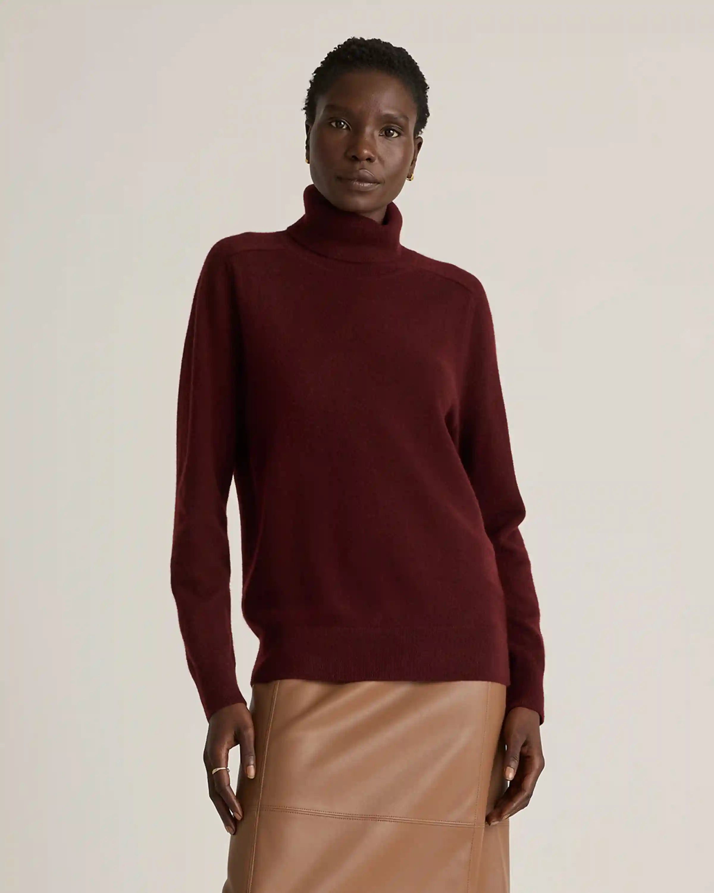 Mongolian Cashmere Turtleneck Sweater