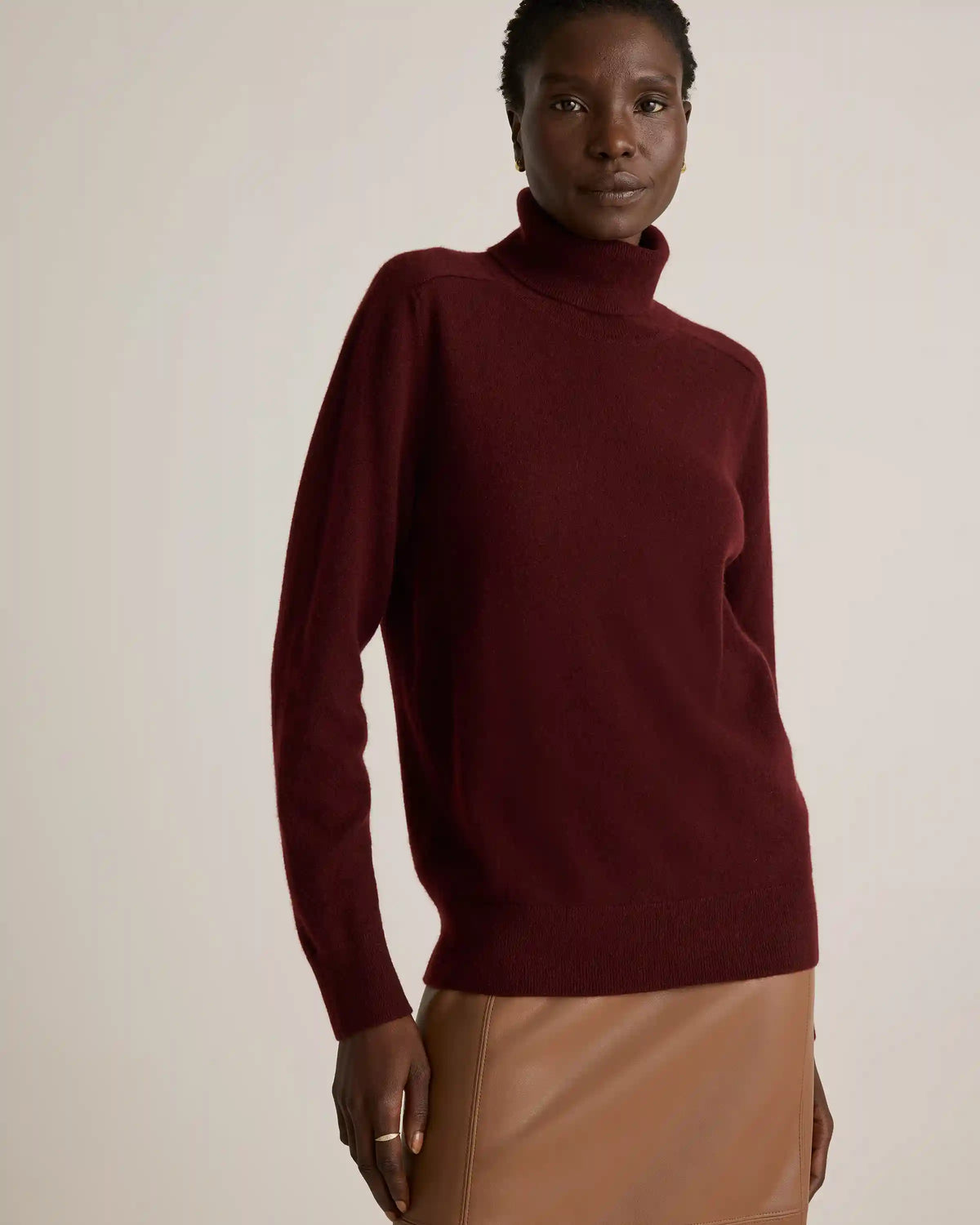Mongolian Cashmere Turtleneck Sweater