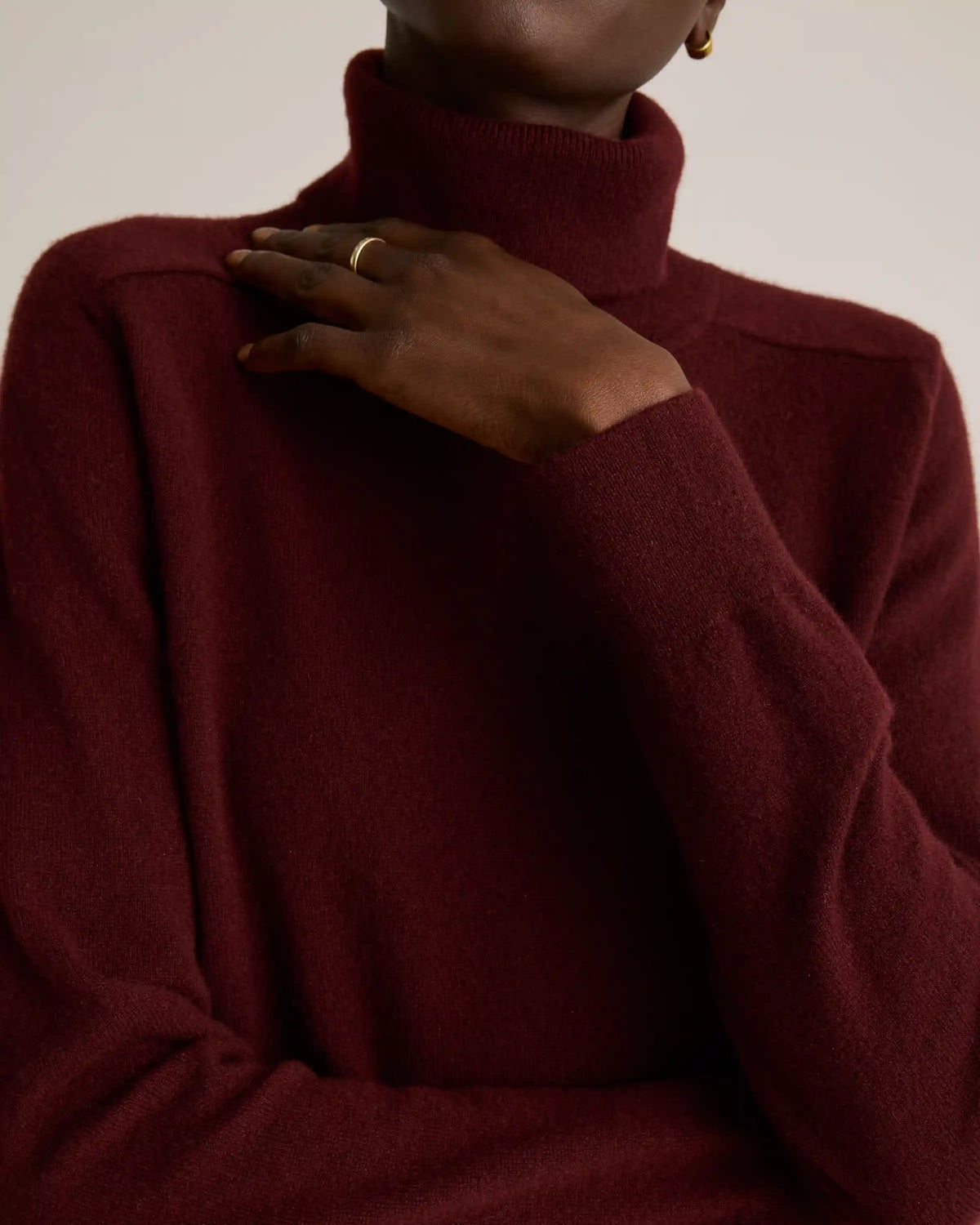 Mongolian Cashmere Turtleneck Sweater