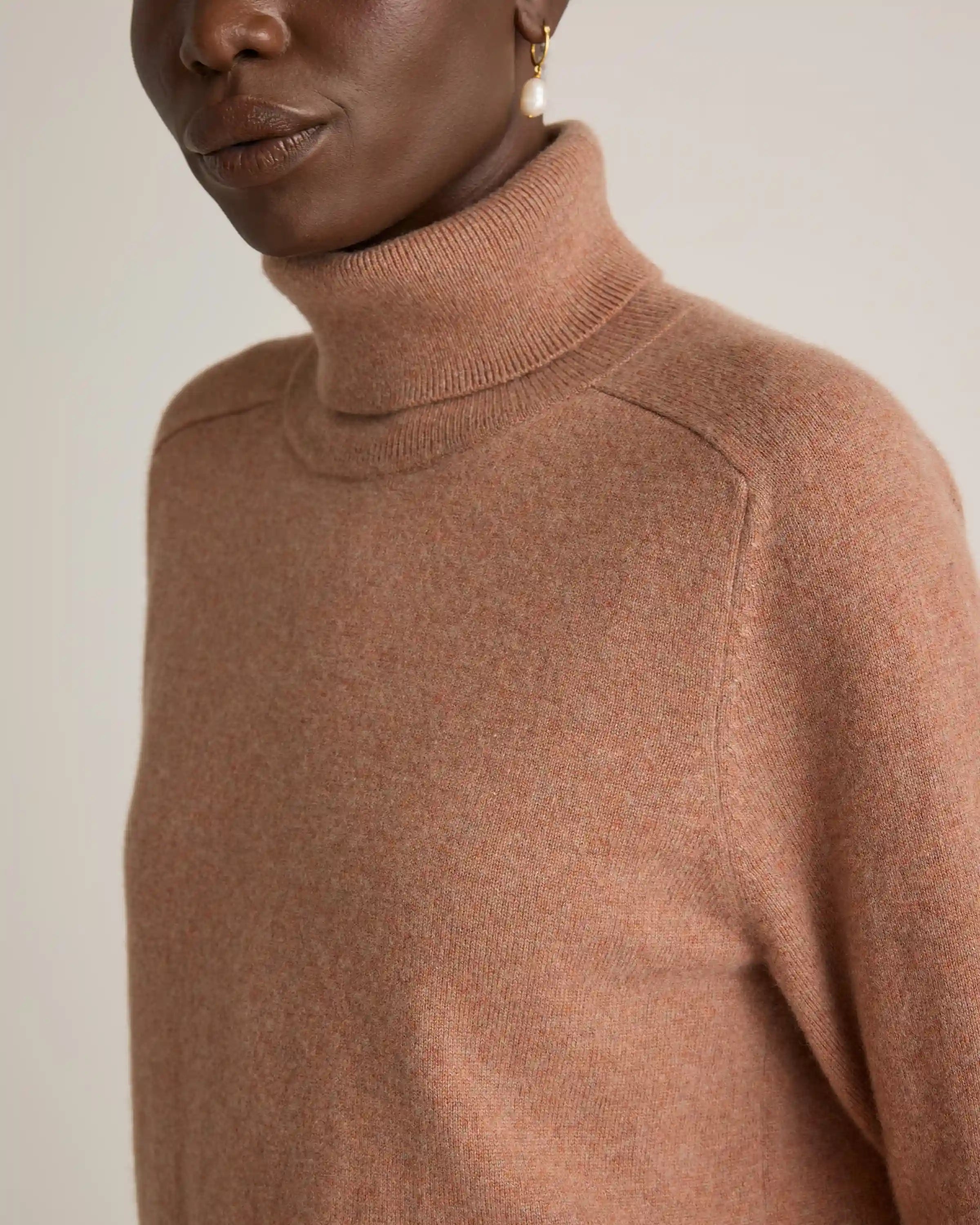 Mongolian Cashmere Turtleneck Sweater