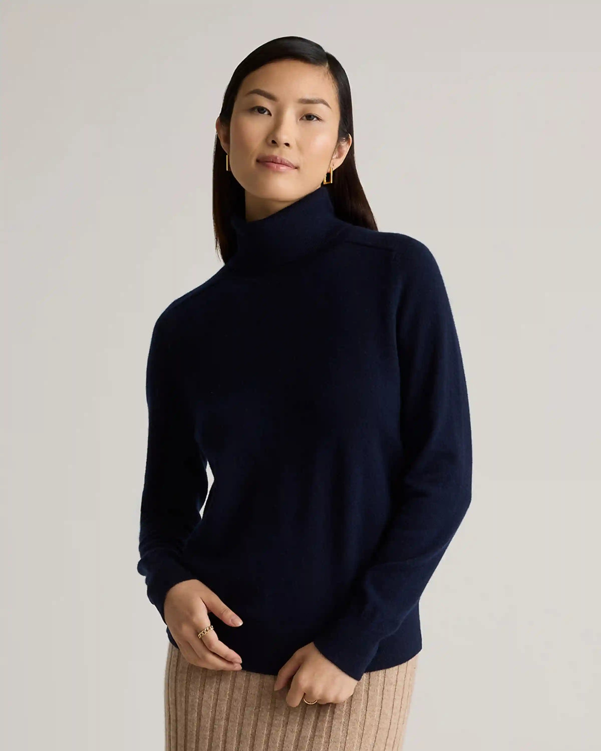 Mongolian Cashmere Turtleneck Sweater