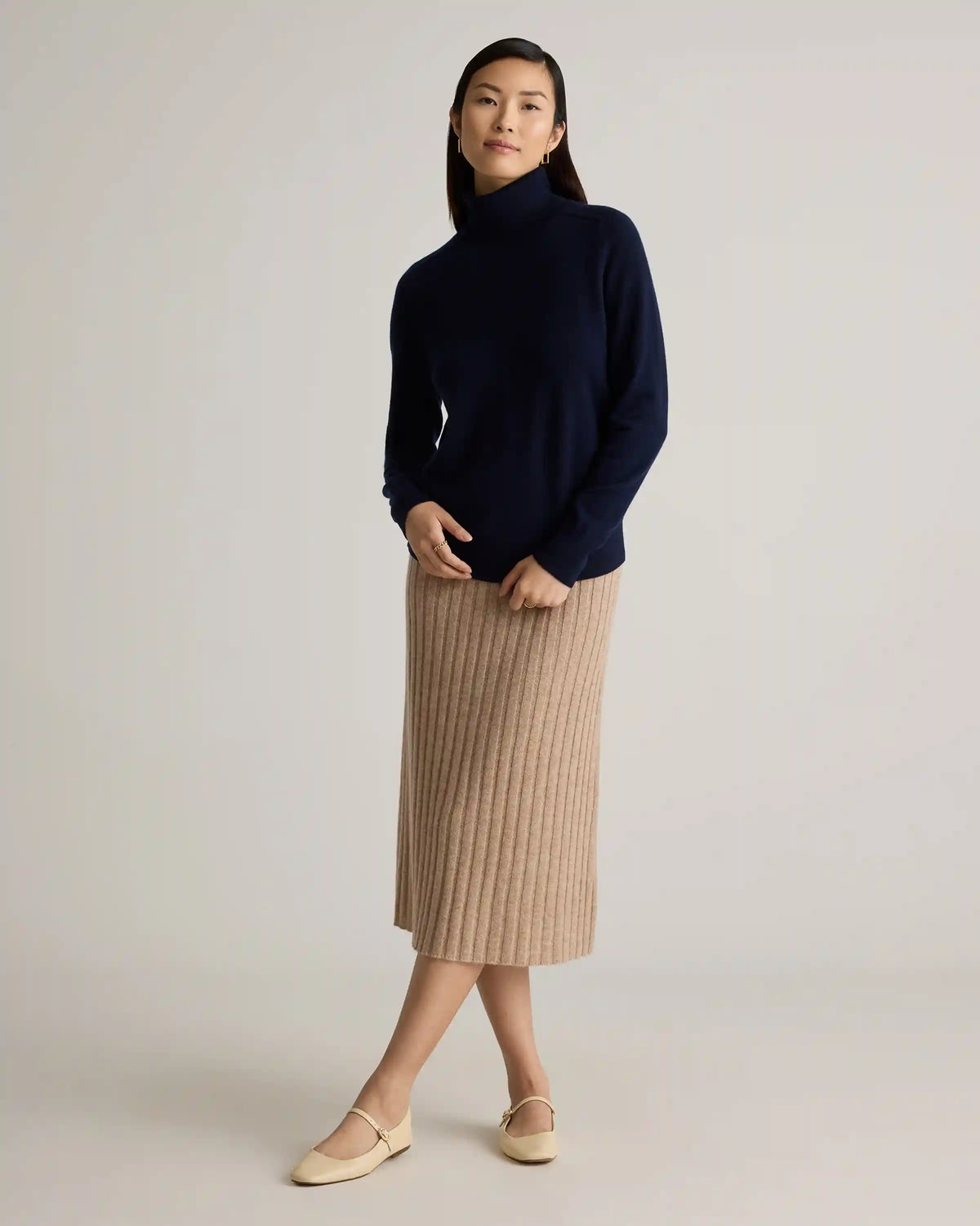 Mongolian Cashmere Turtleneck Sweater