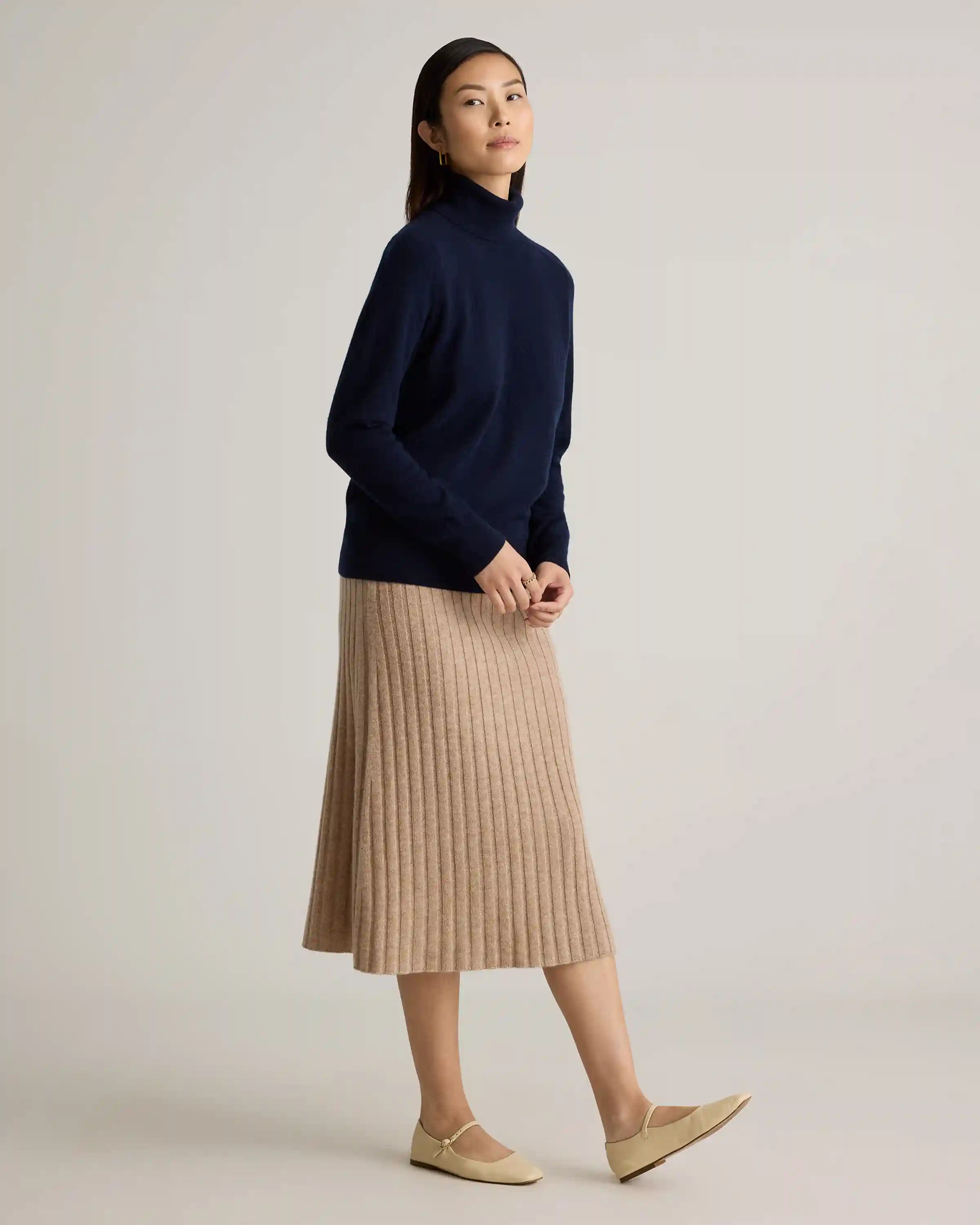 Mongolian Cashmere Turtleneck Sweater