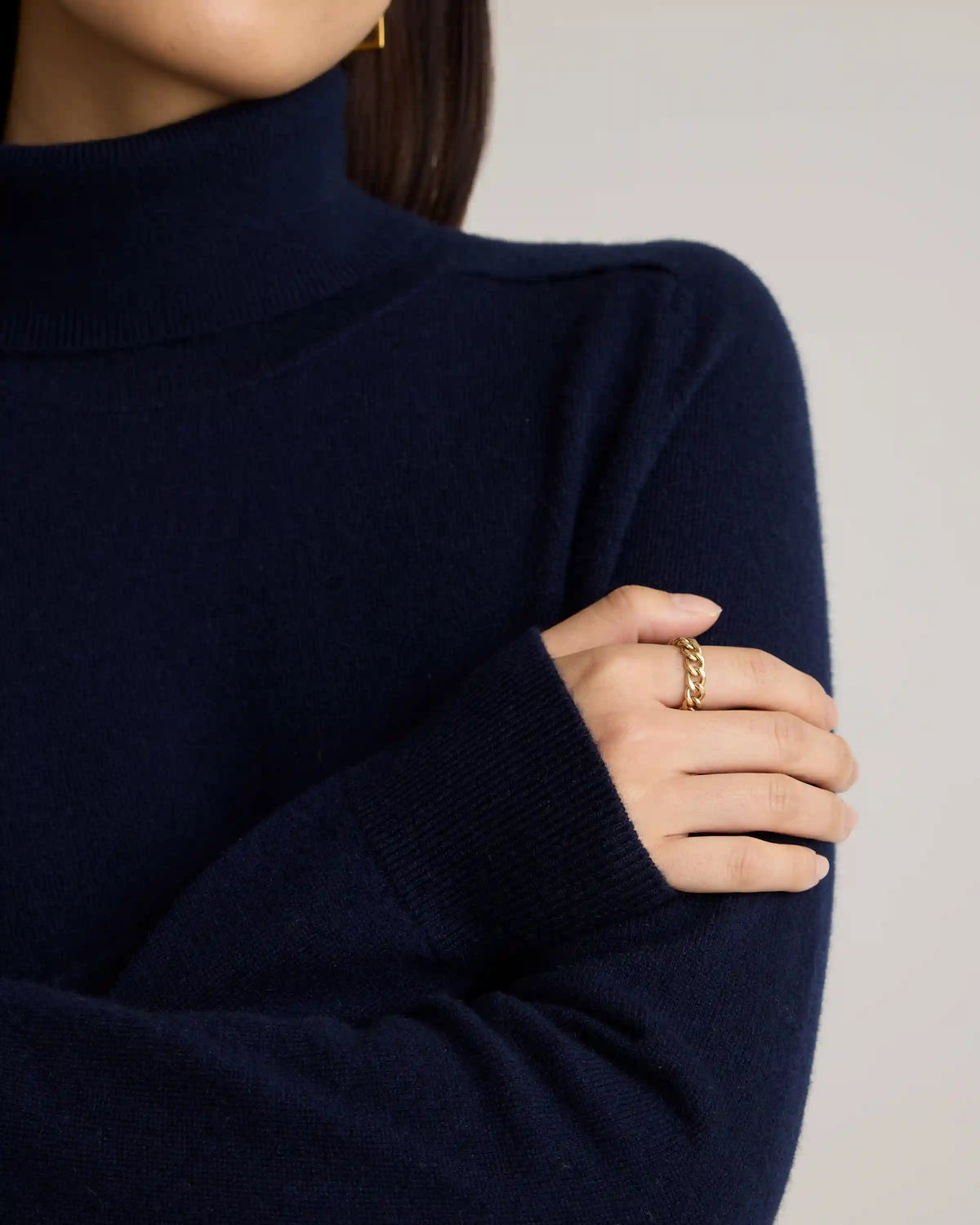 Mongolian Cashmere Turtleneck Sweater
