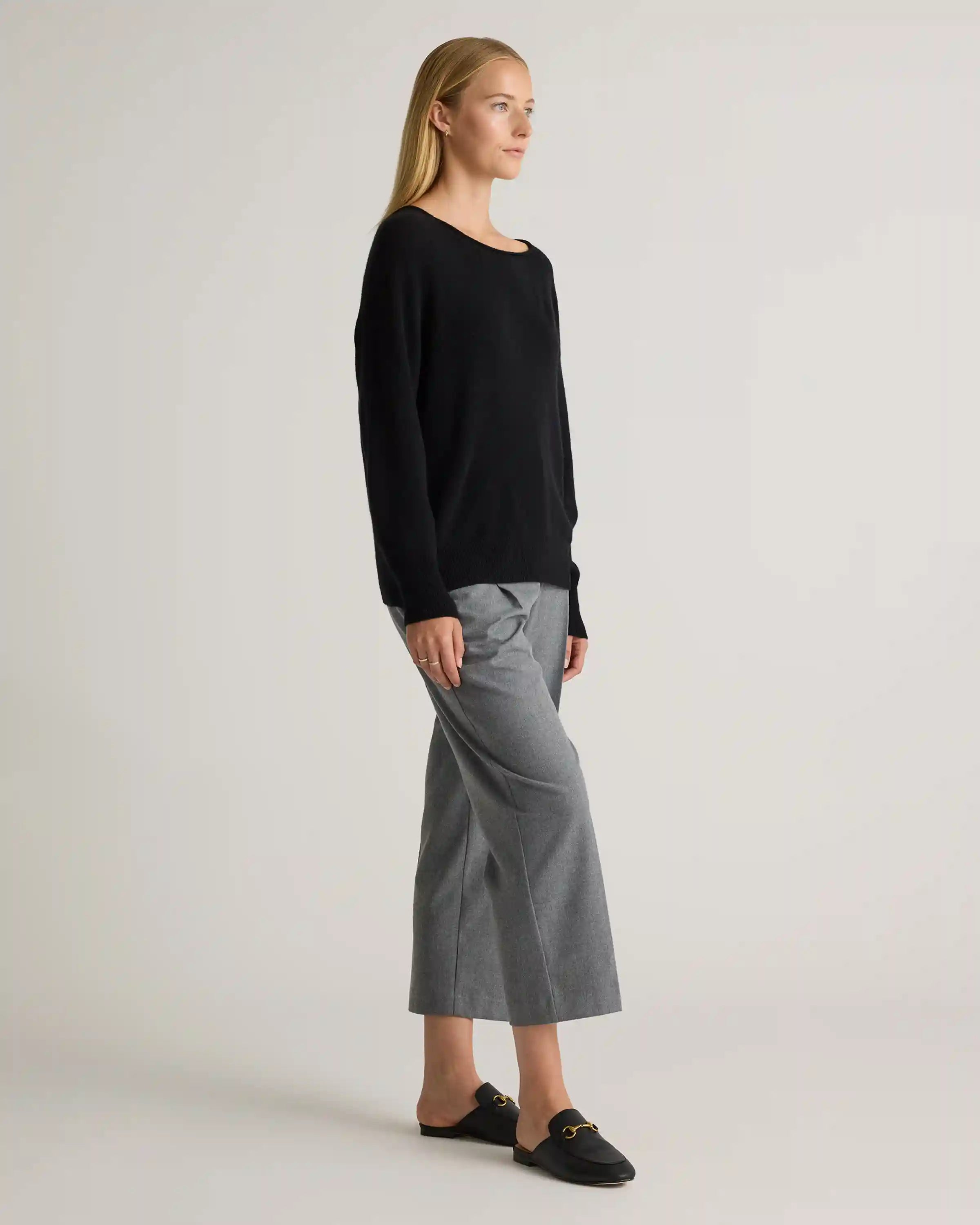 Mongolian Cashmere Boatneck Sweater