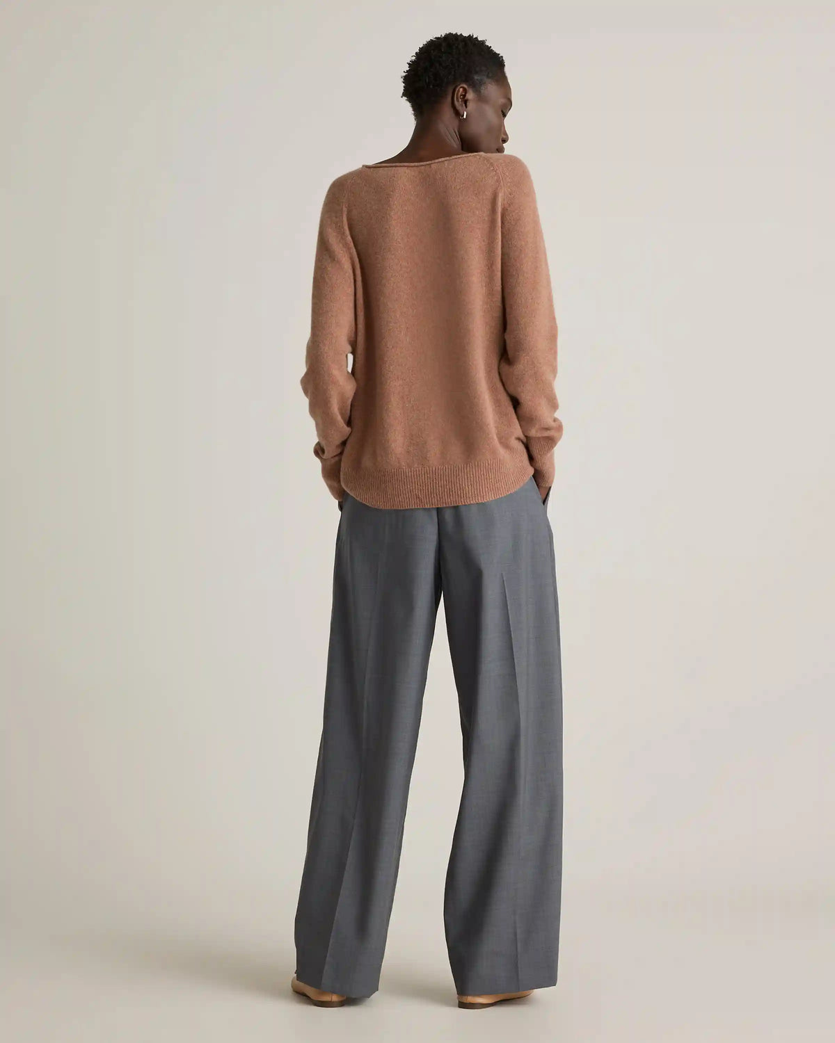 Mongolian Cashmere Boatneck Sweater